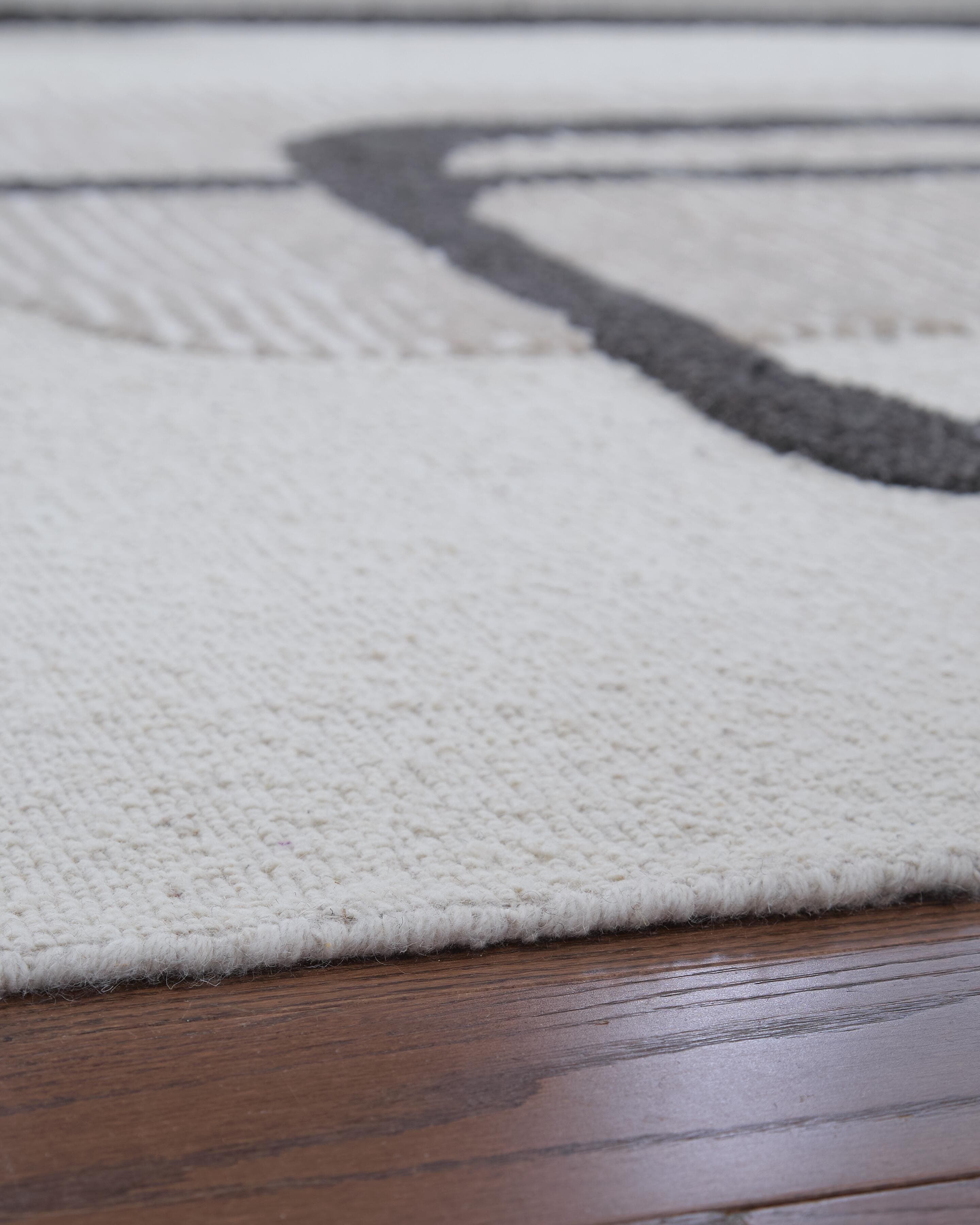 Davismour 5' x 7' Area Rug — Ivory/Taupe/Charcoal — view 3