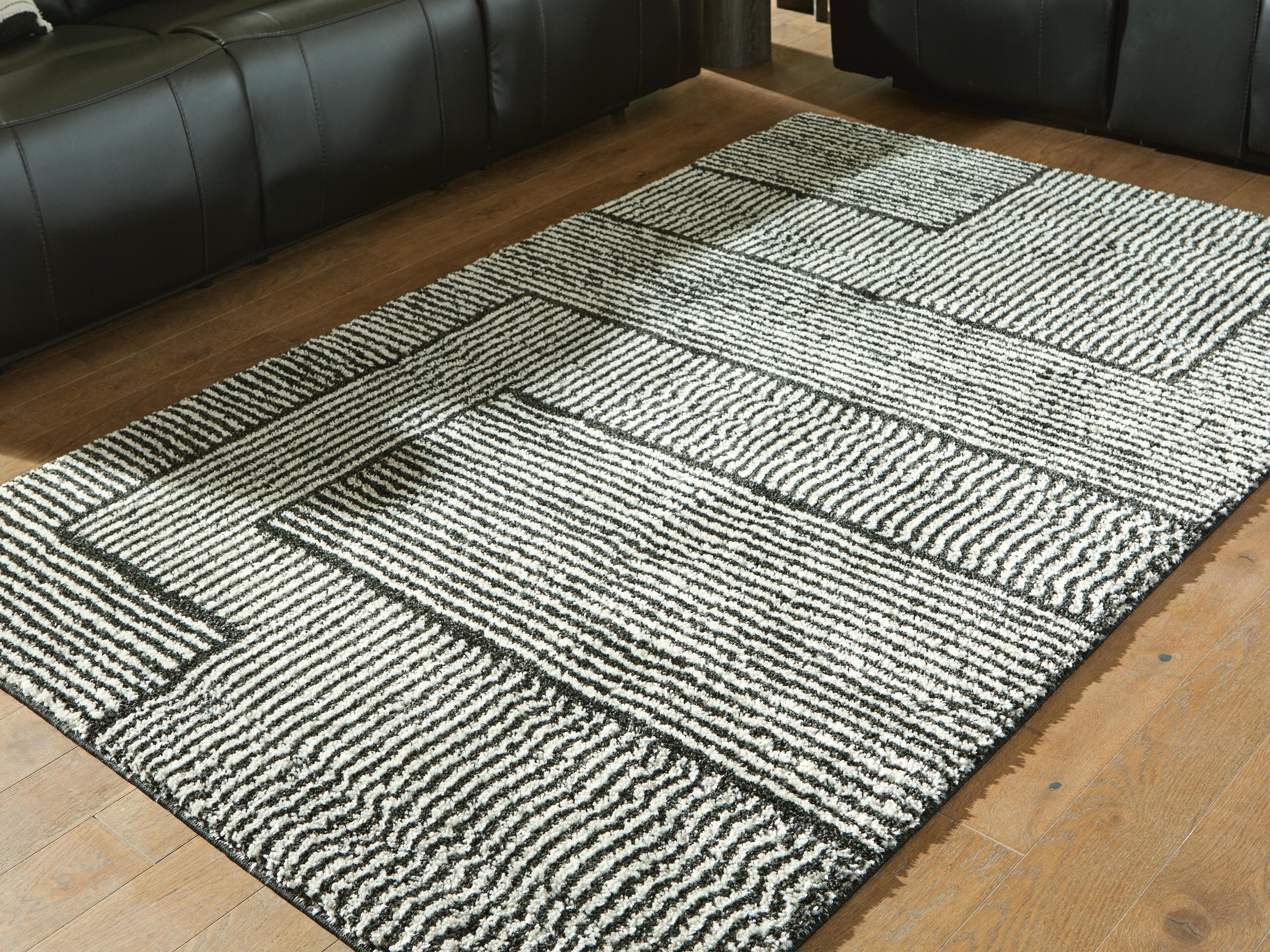 Kurtmen 5' x 7' Area Rug — Black/Ivory — view 2