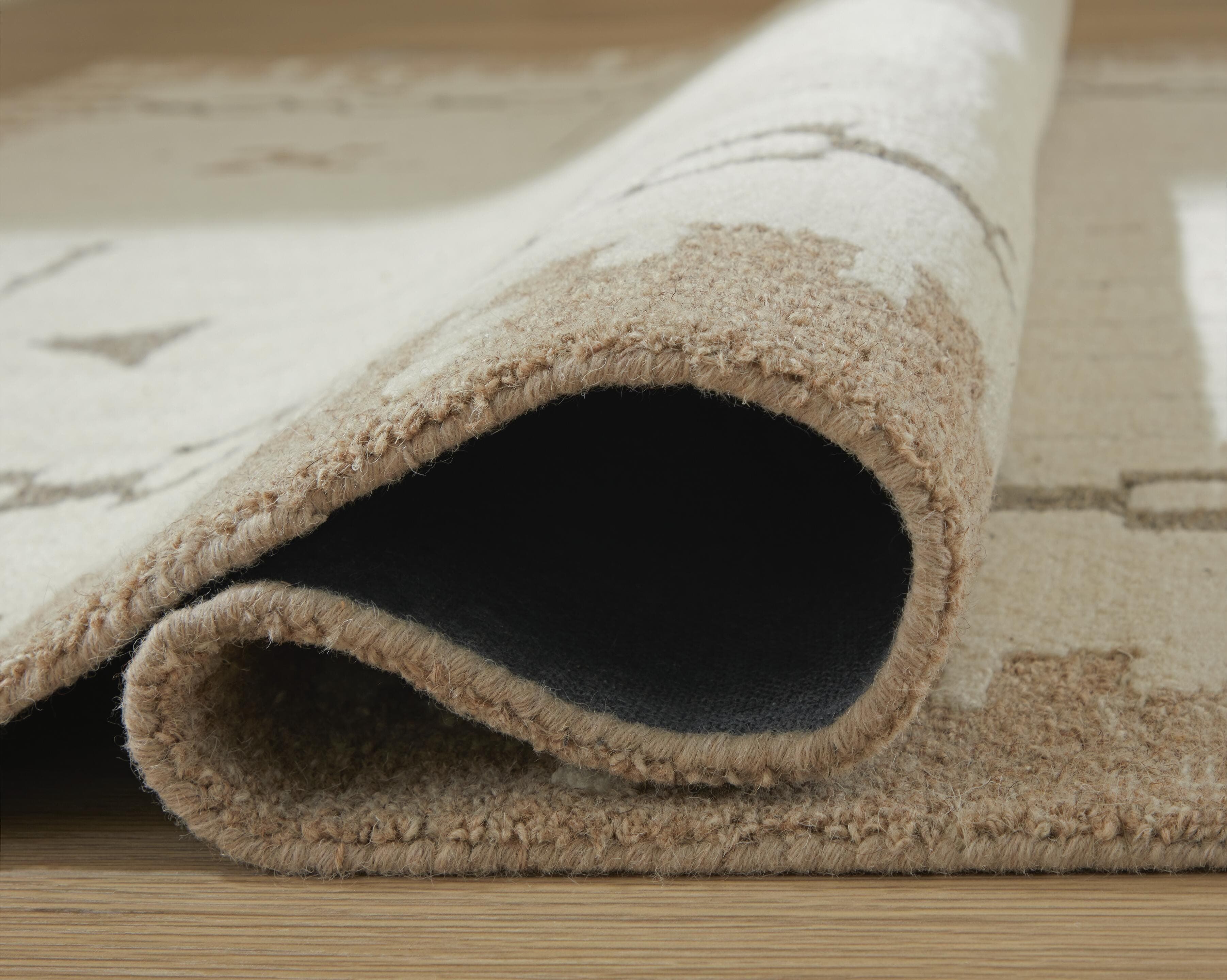 Dot 7'8" x 10' Area Rug — Cream/Brown/Taupe — view 4
