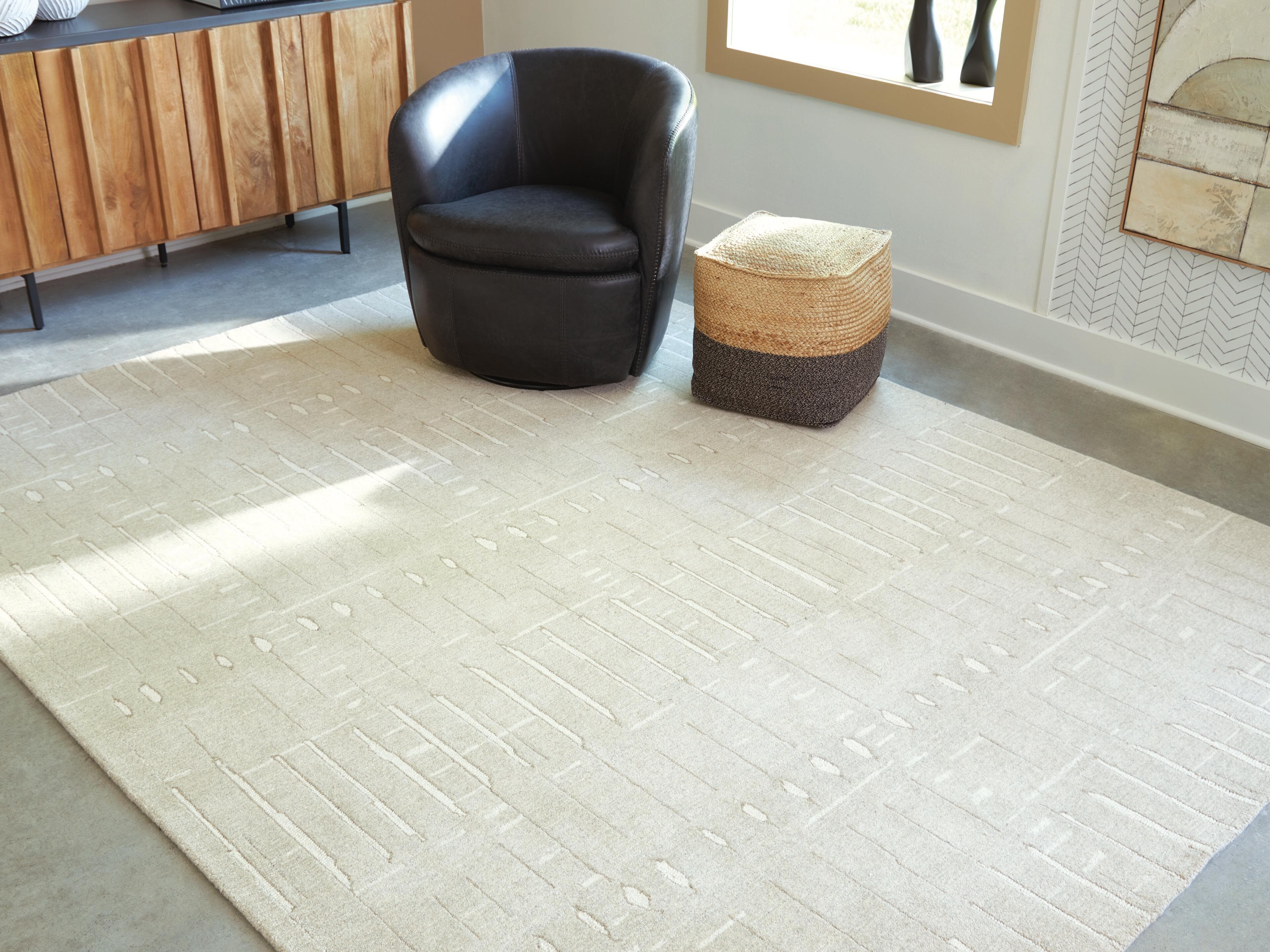 Wolbert 7'8" x 10' Area Rug — Tan/Ivory — view 2