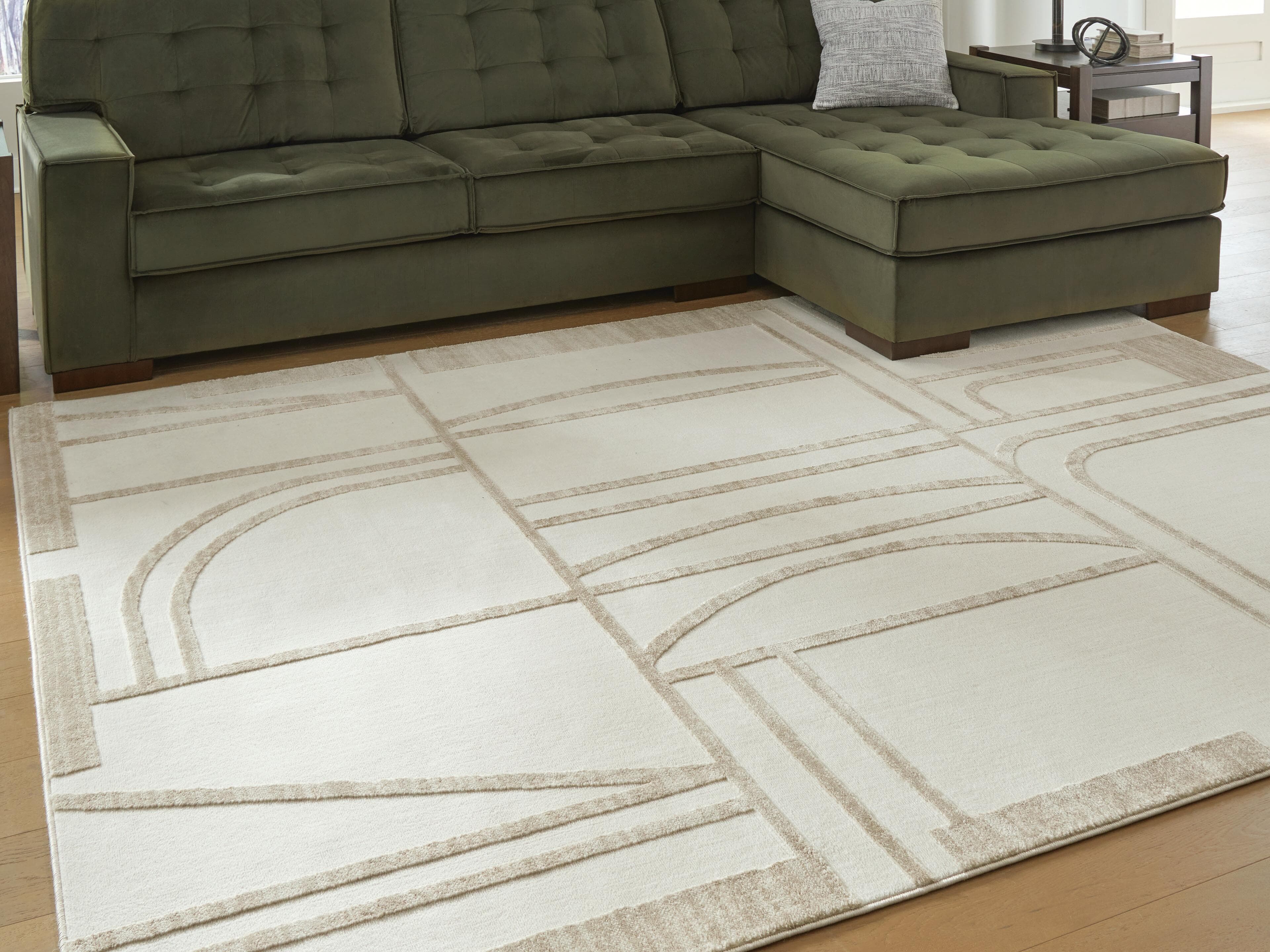 Farongrove 7'10" x 10' Area Rug — Ivory/Beige — view 2