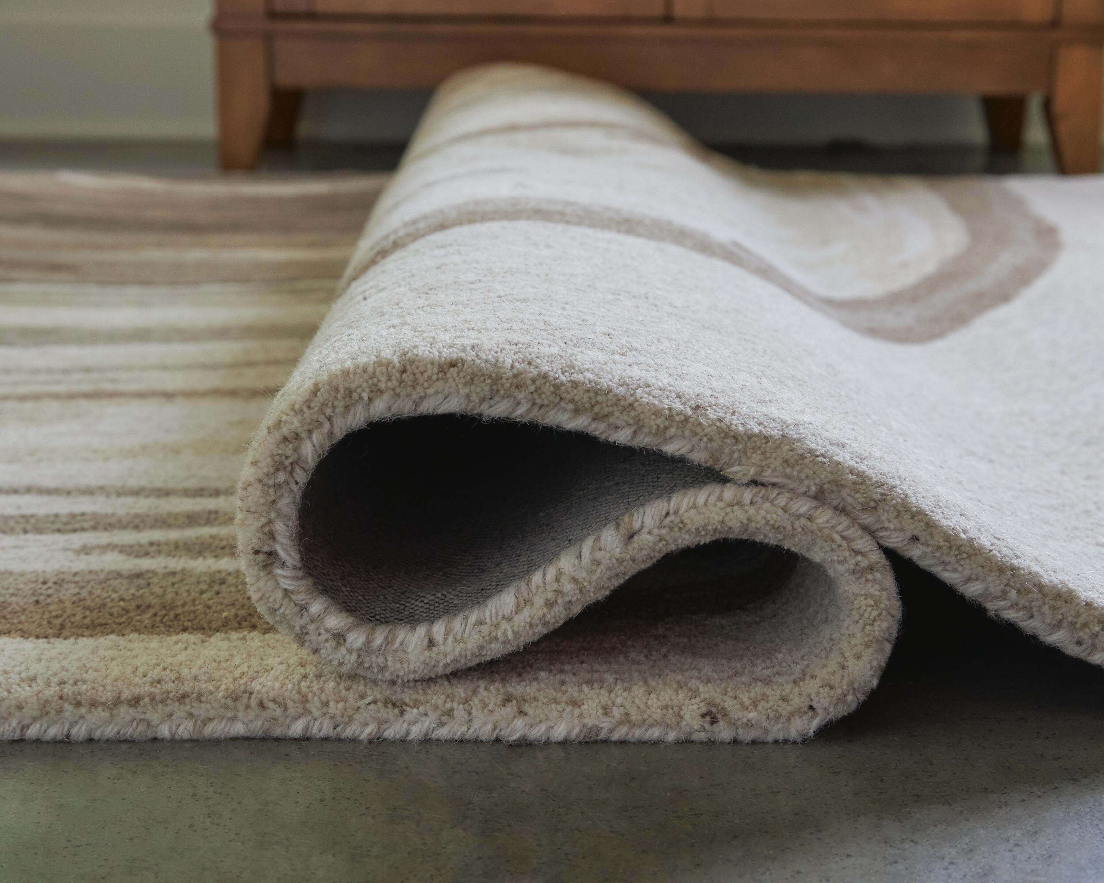 Rizwana 5' x 7' Area Rug — Ivory/Brown/Gray — view 4