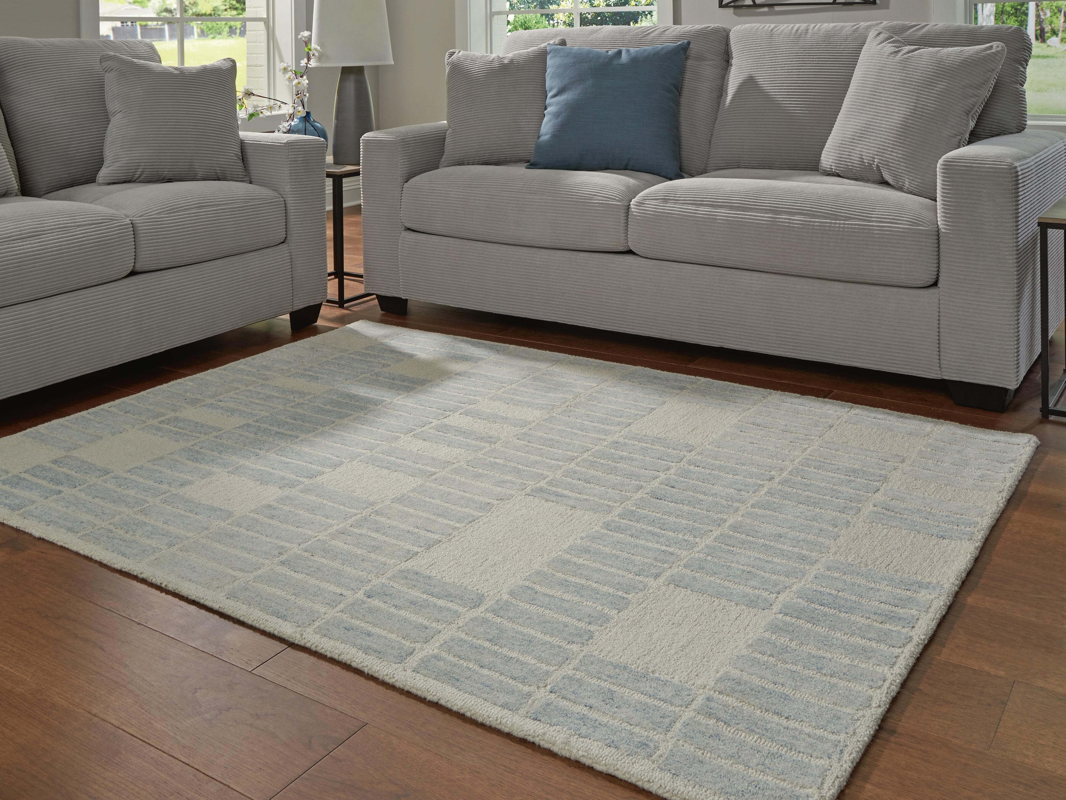 Dylanton 5' x 7' Area Rug — Ivory/Blue — view 2