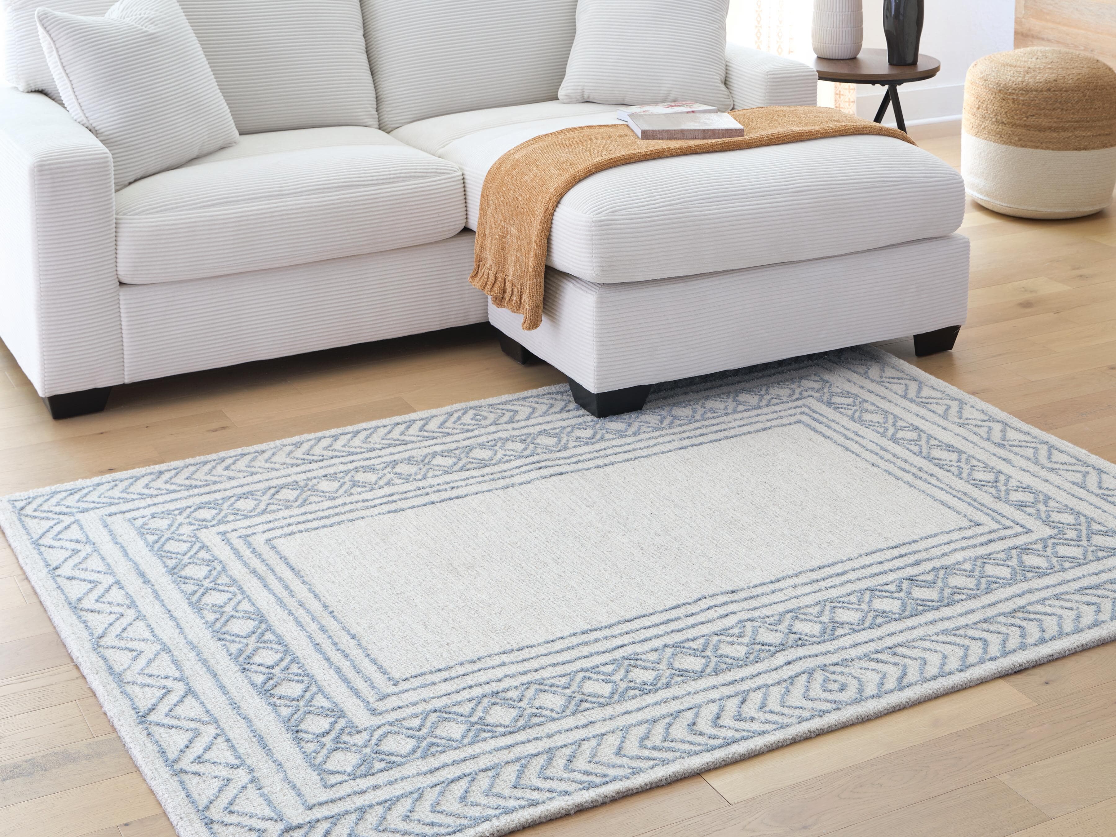 Azelhurst 5' x 7' Area Rug — Blue/Ivory/Gray — view 2