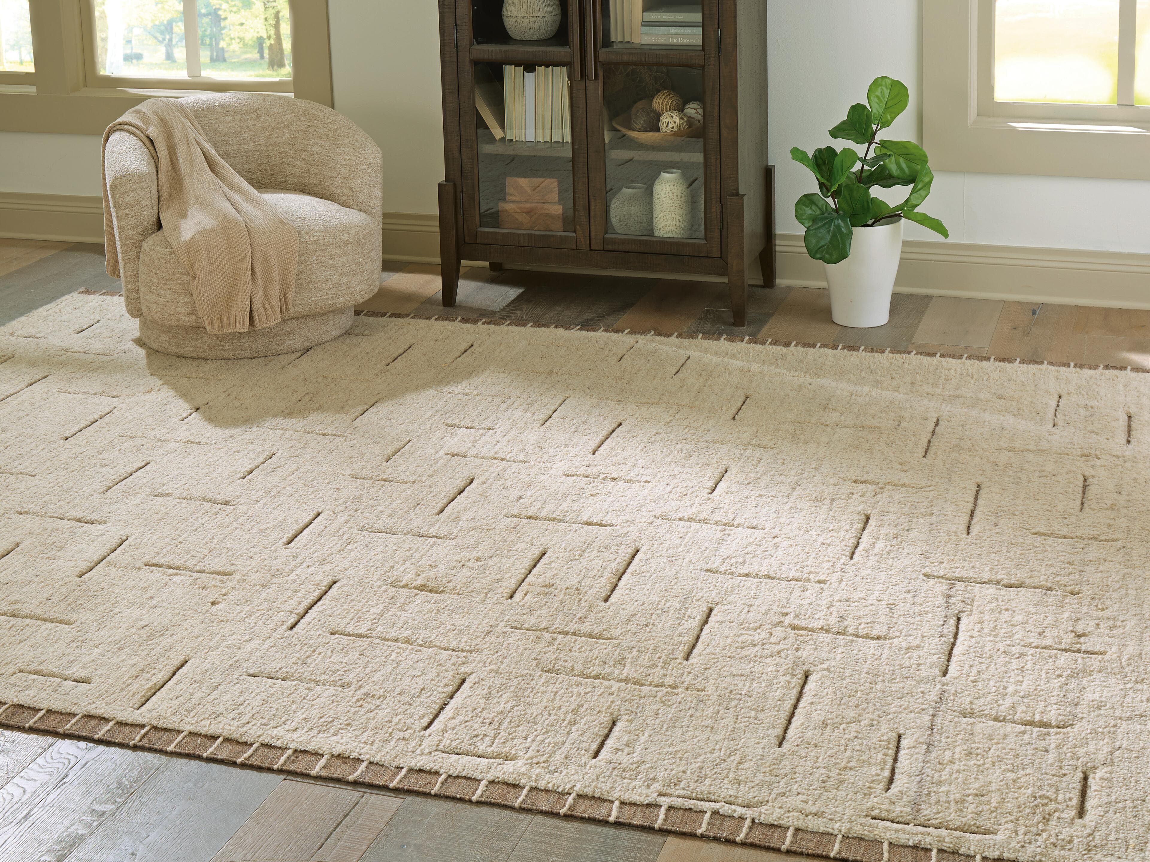 Clayman Extra Large Rug — Beige/Brown — view 2