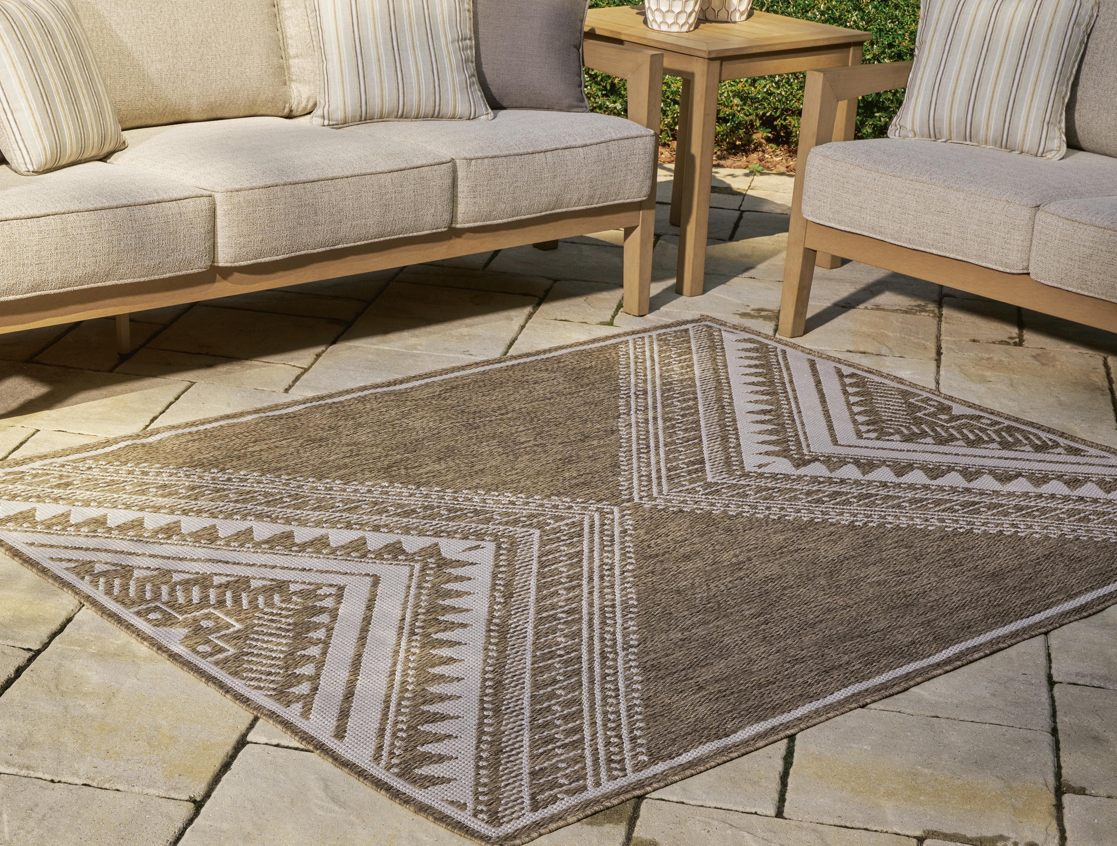 Dunsler 5' x 7' Rug — Brown/Beige — view 2