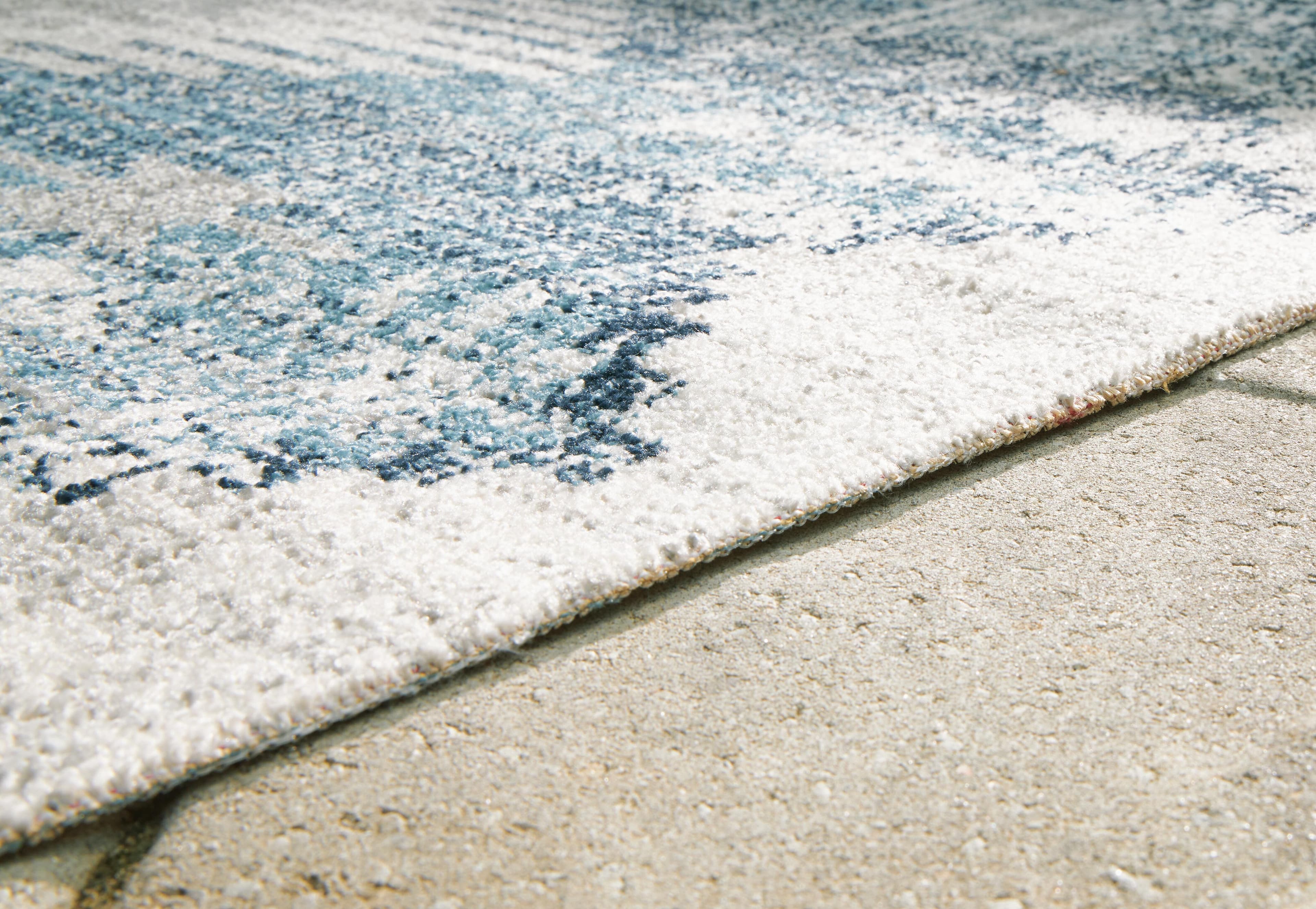 Daddridge 5' x 7' Rug — White, Black/Gray & Blue — view 3