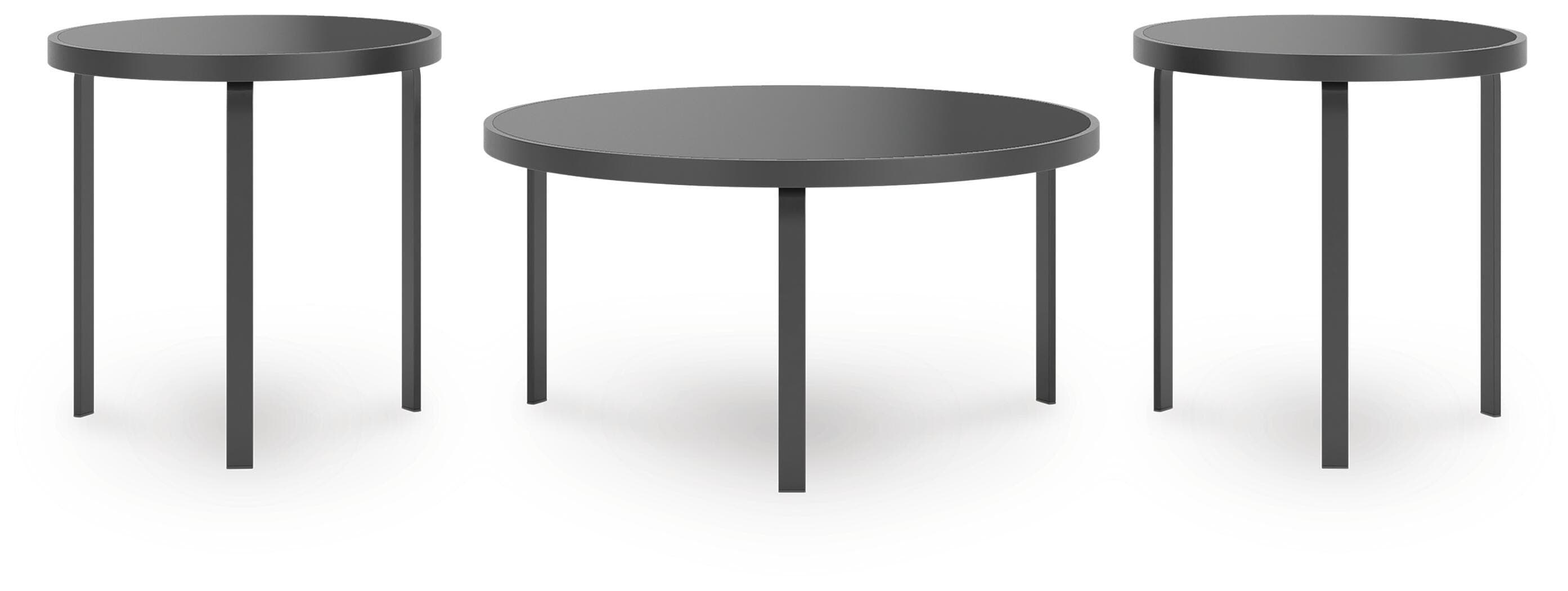 Dorylin Table (Set of 3) — Black/Gray — view 3