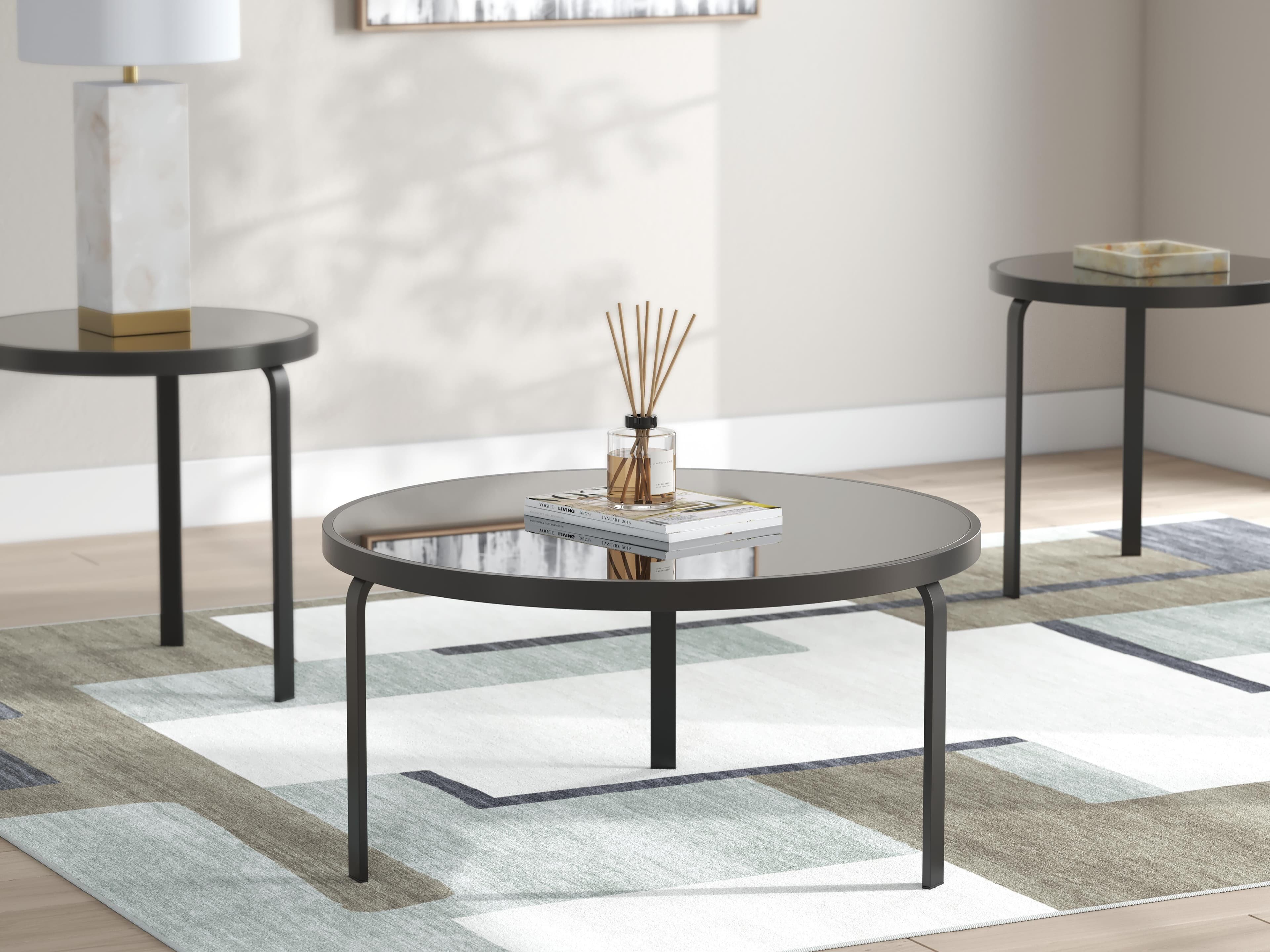 Dorylin Table (Set of 3) — Black/Gray — view 6