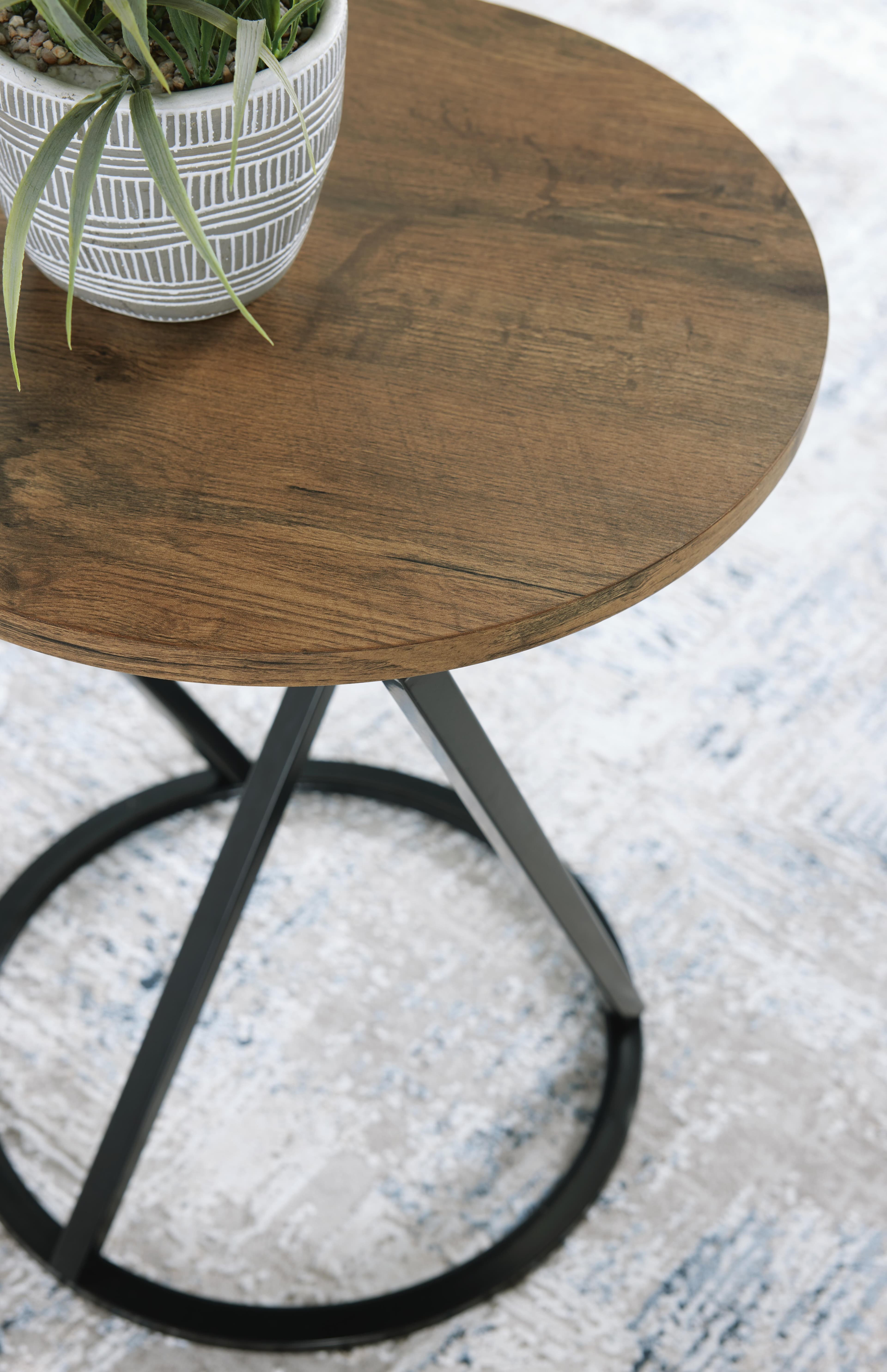 Cassbryn Table (Set of 3) — Black/Gray & Brown/Beige — view 5