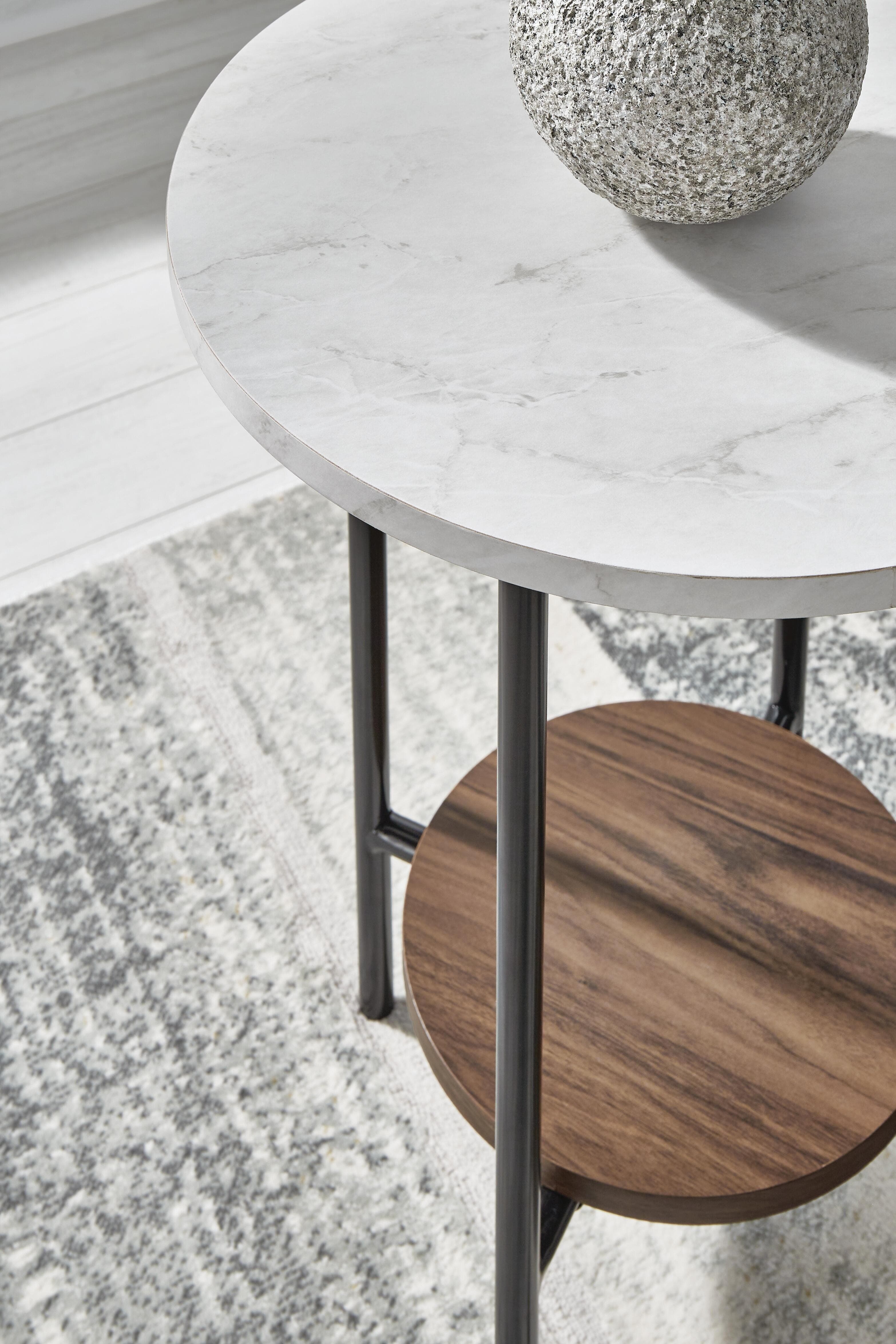 Wrenwich Table (Set of 3) — White, Black/Gray & Brown/Beige — view 5