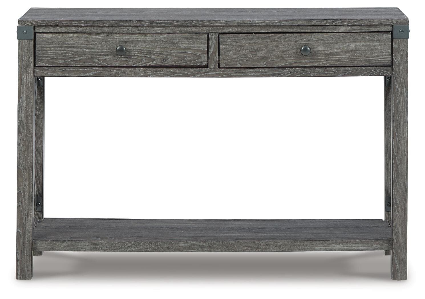 Freedan Sofa/Console Table — Black/Gray — view 3