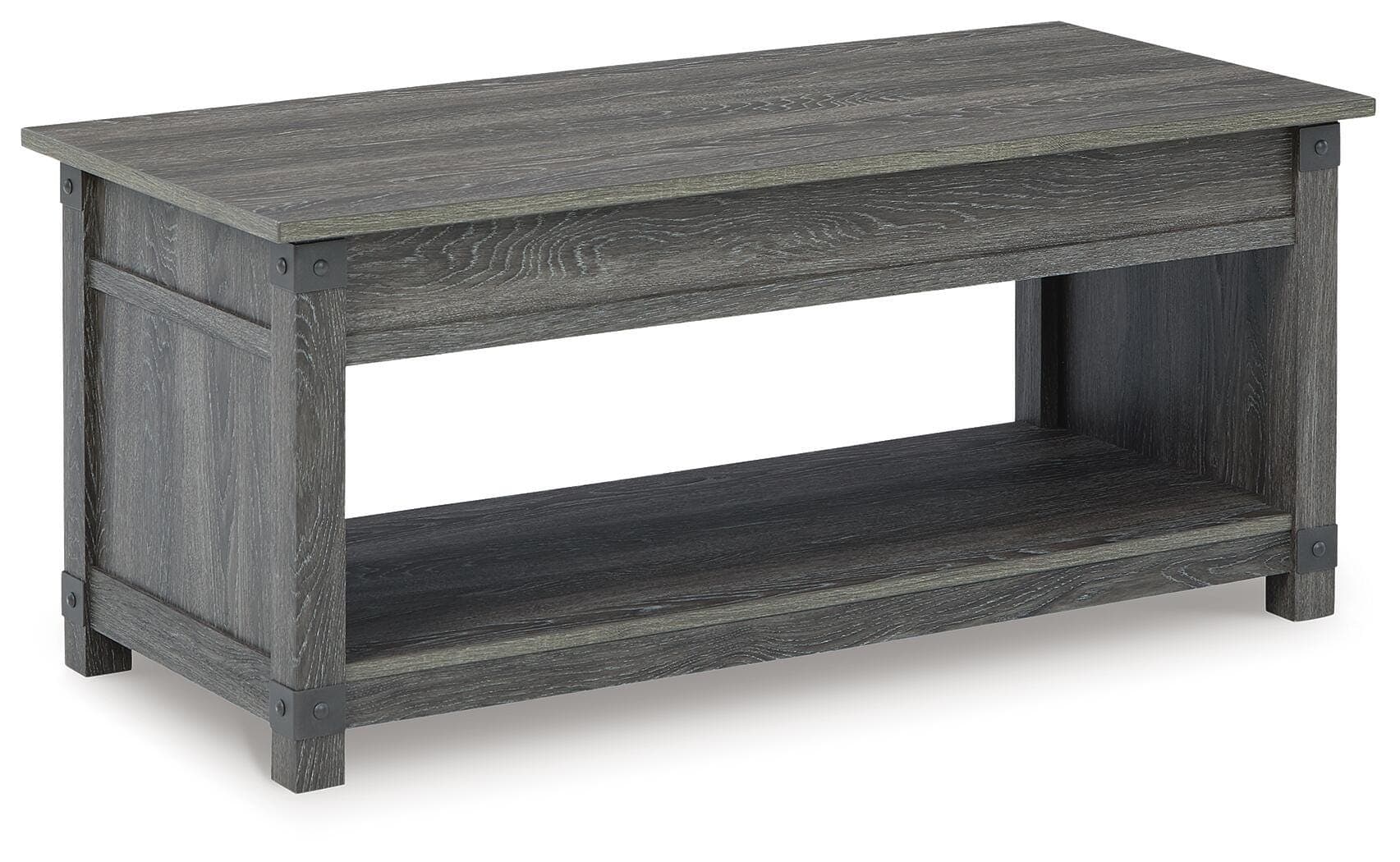 Freedan Lift-Top Coffee Table — Black/Gray — view 6