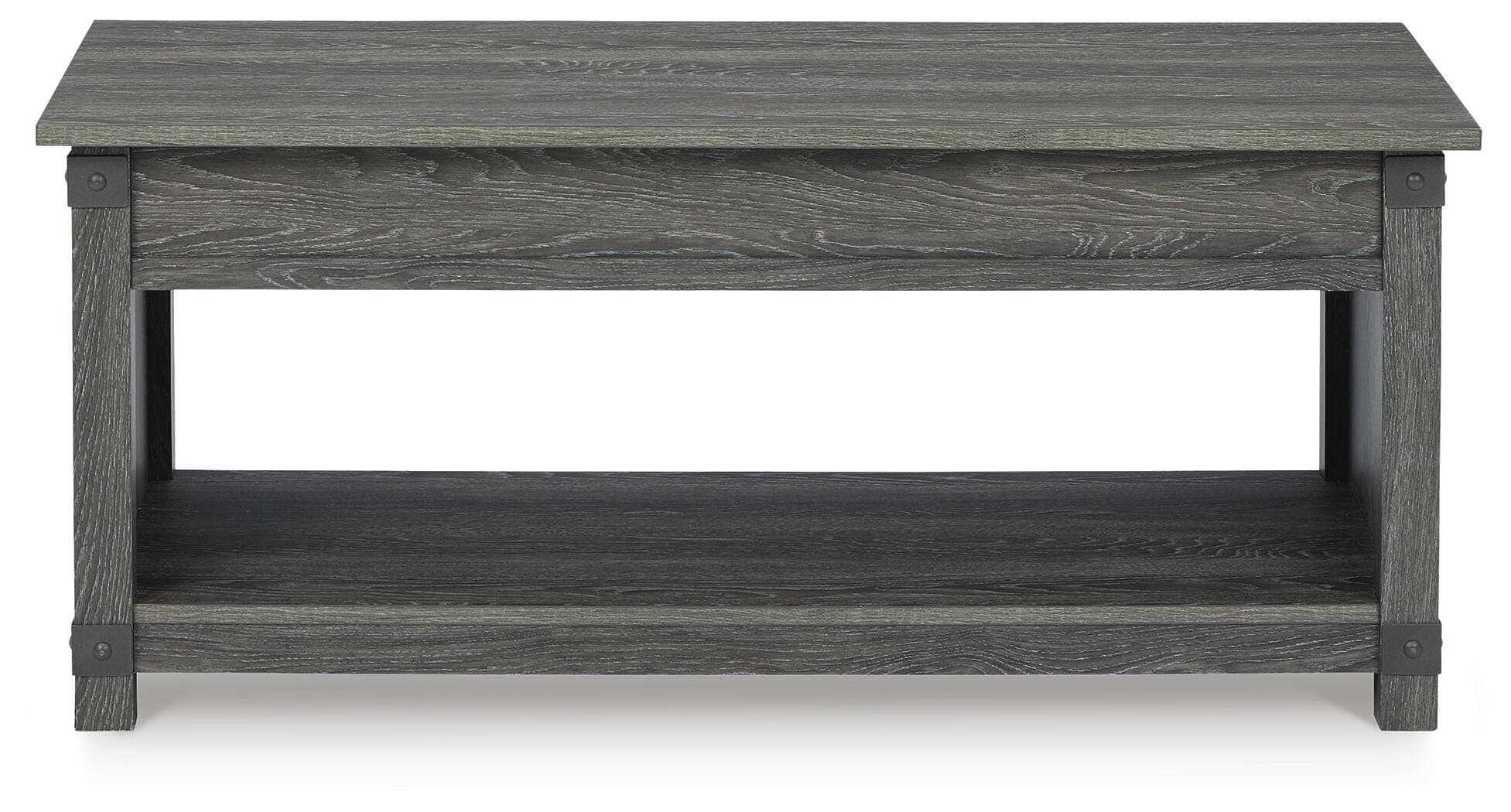 Freedan Lift-Top Coffee Table — Black/Gray — view 4