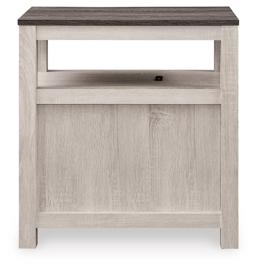 Fendenmore Chairside End Table — White & Brown/Beige — view 5
