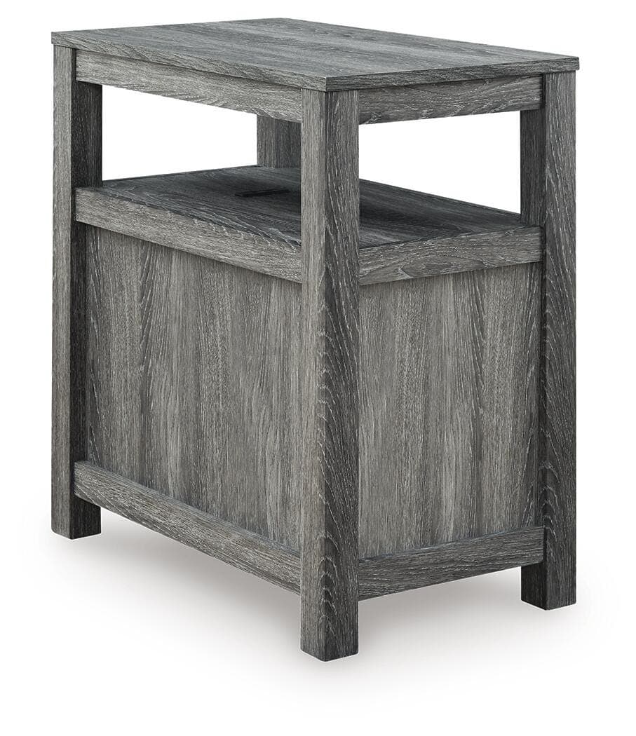 Fendenmore Chairside End Table — Black/Gray & Brown/Beige — view 6
