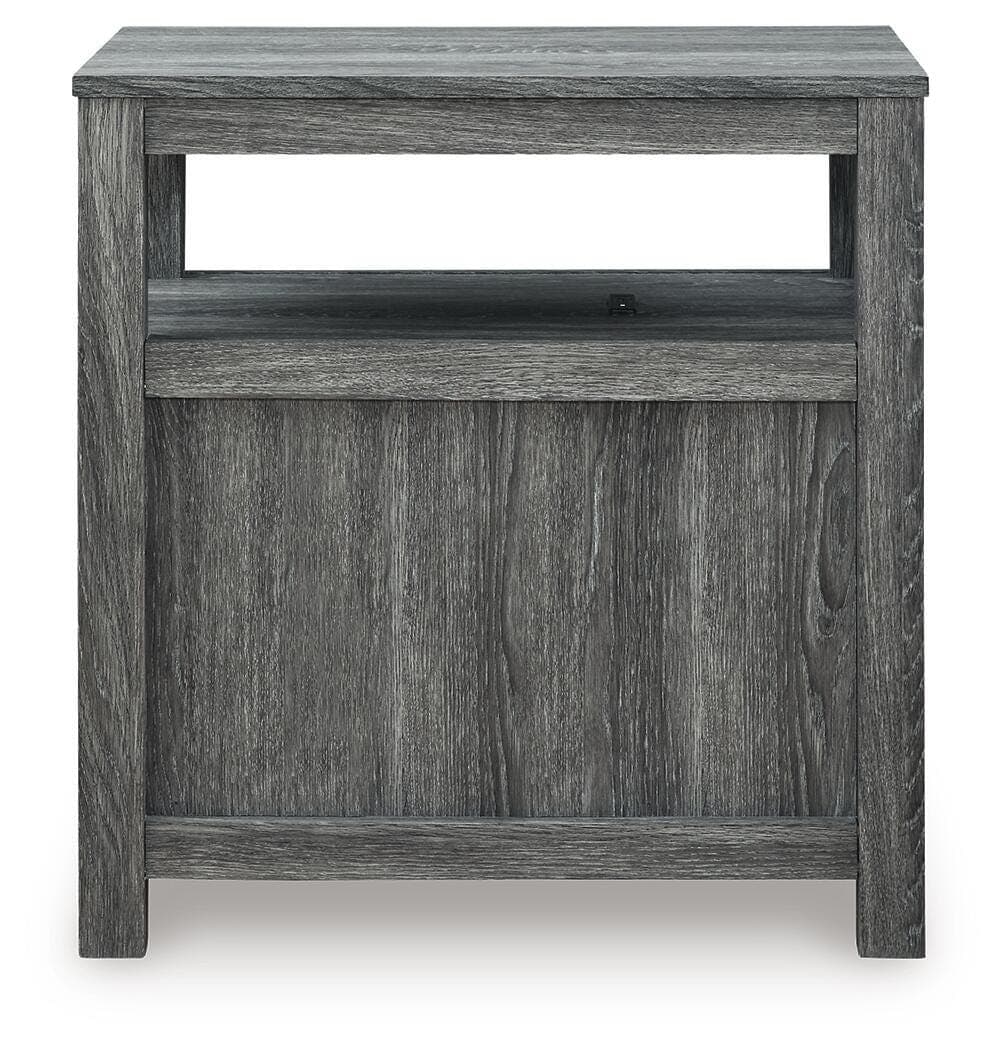 Fendenmore Chairside End Table — Black/Gray & Brown/Beige — view 5