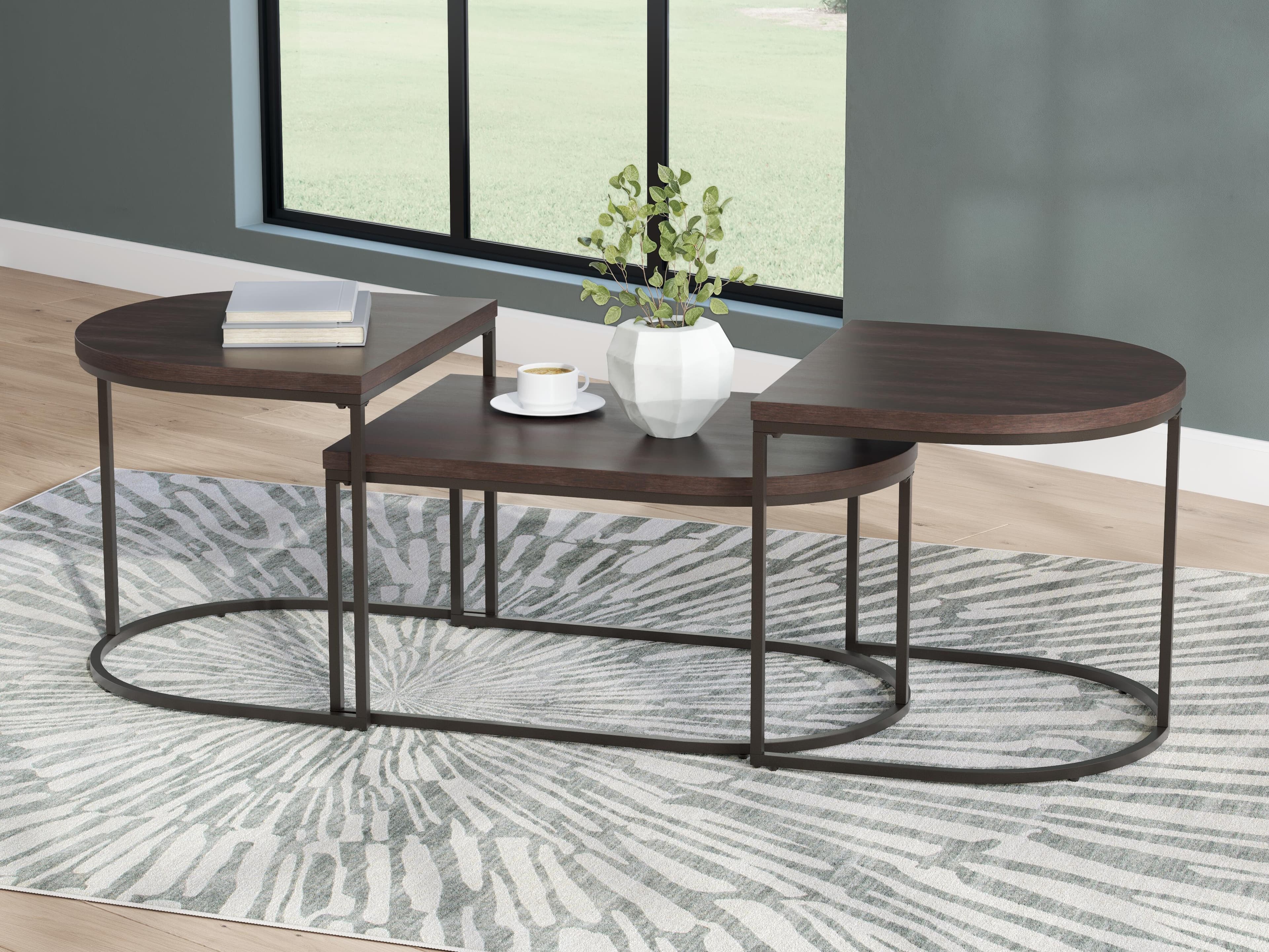 Vanmore Table (Set of 3) — Brown/Beige — view 5