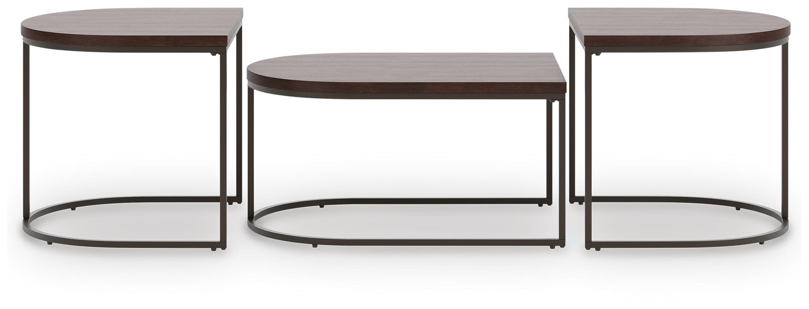 Vanmore Table (Set of 3) — Brown/Beige — view 3