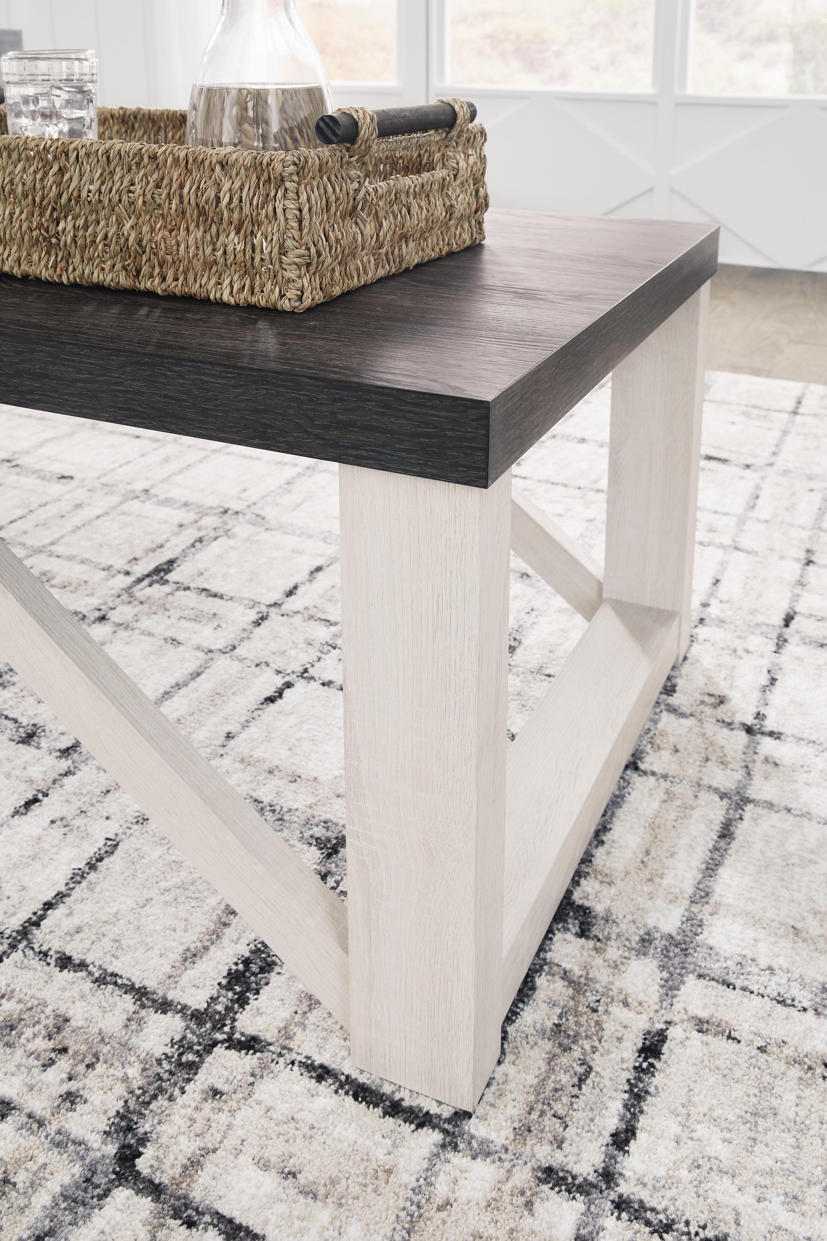 Dorrinson Table (Set of 3) — White & Black/Gray — view 4