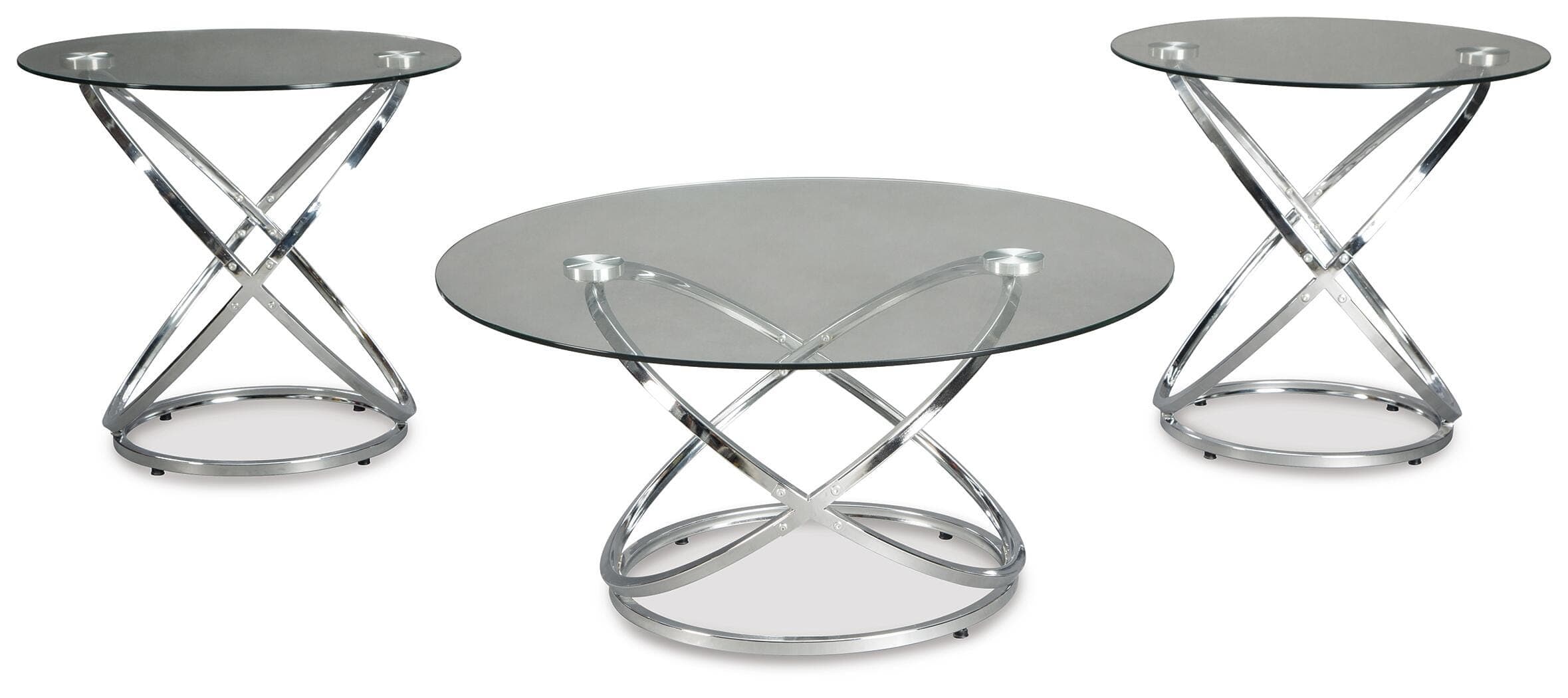 Hollynyx Table (Set of 3) — Metallic — view 3