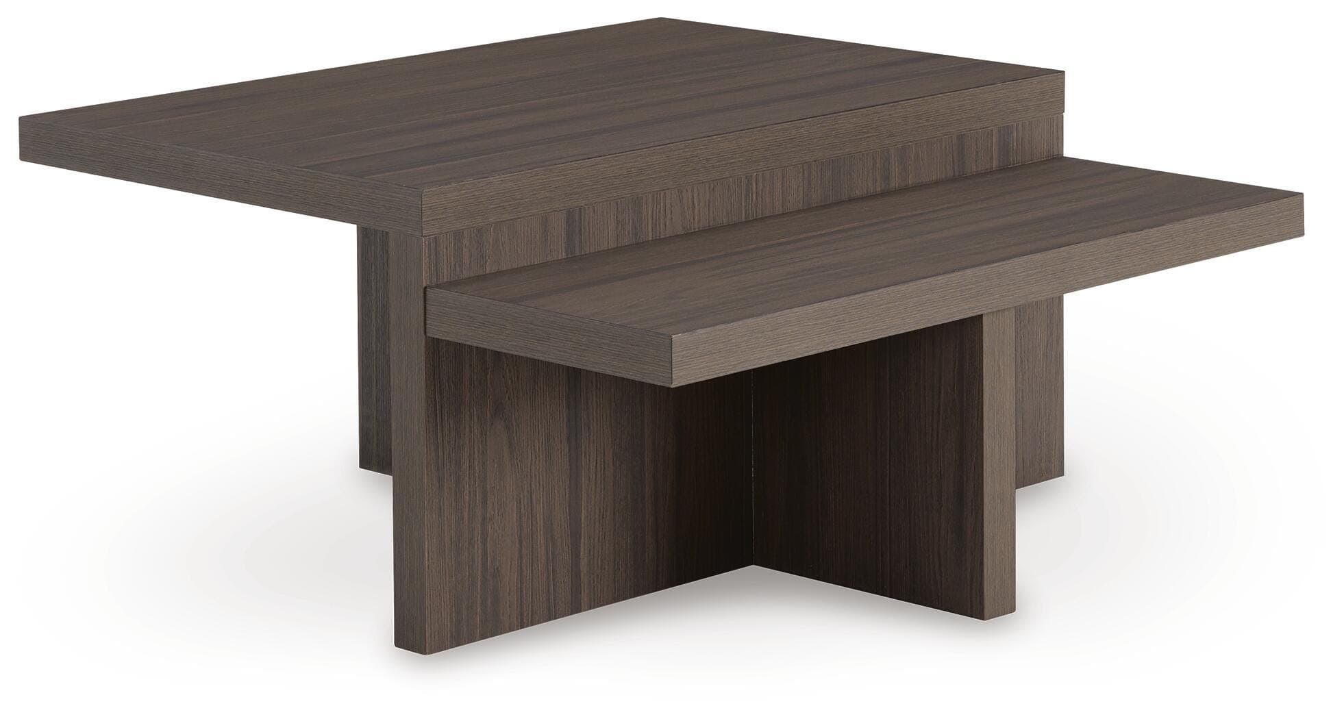 Zendex Table (Set of 2) — Brown/Beige — view 3