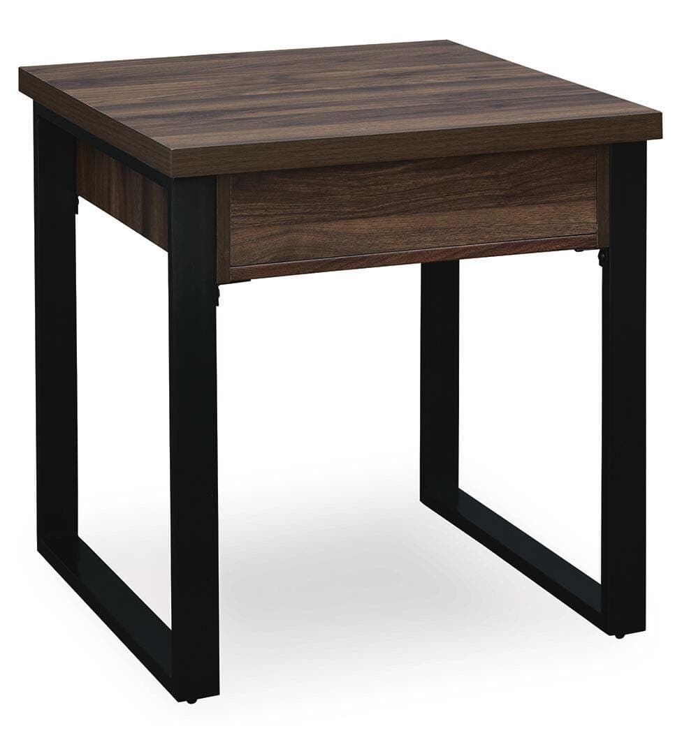 Wickman Falls End Table — Black/Gray & Brown/Beige — view 6