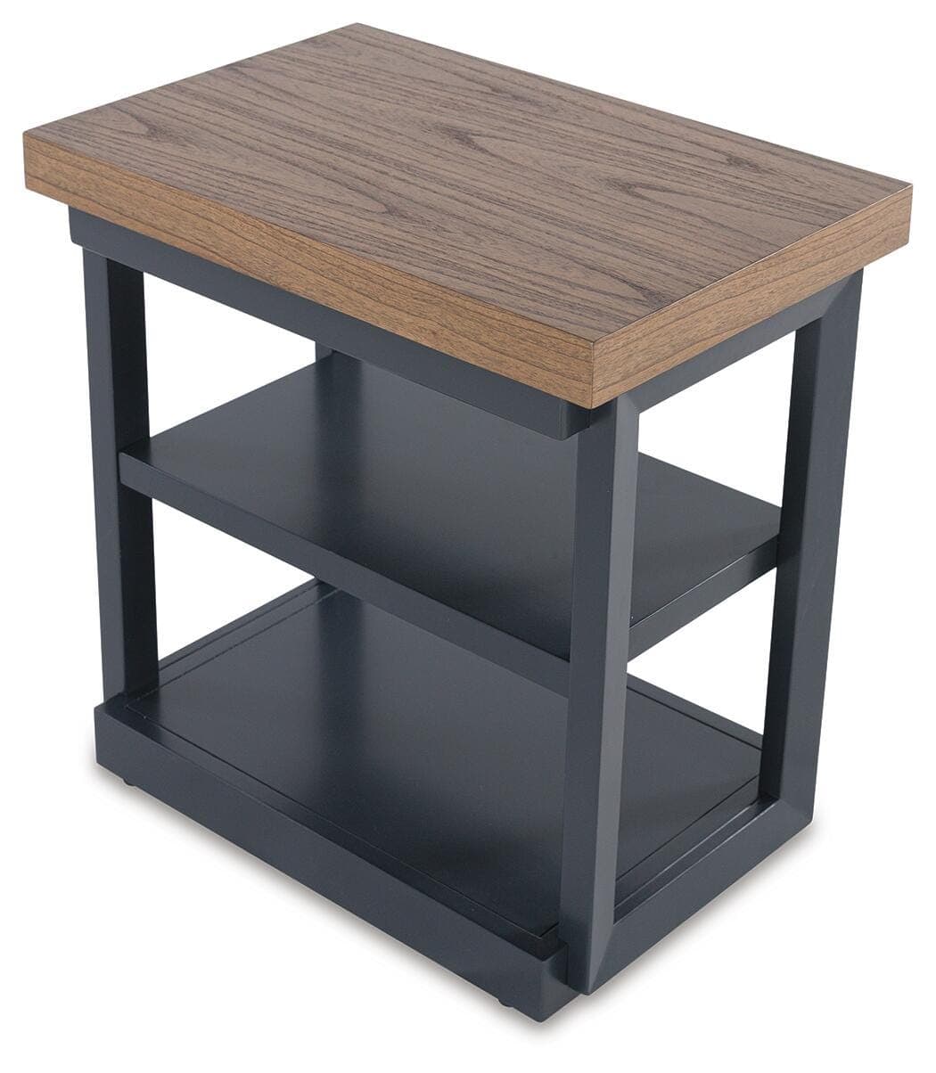 Landocken Table (Set of 3) — Blue & Brown/Beige — view 7