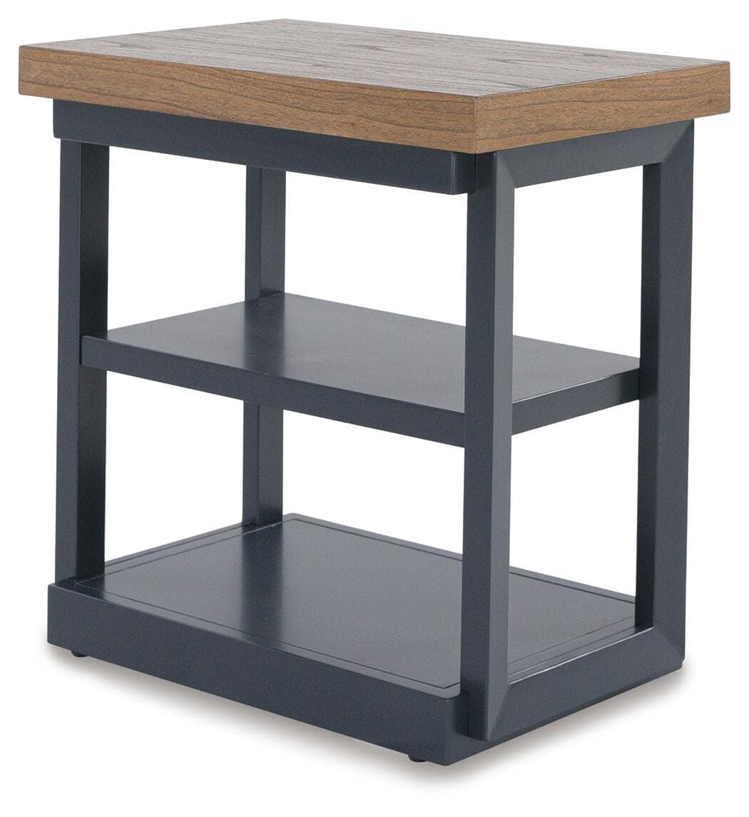 Landocken Table (Set of 3) — Blue & Brown/Beige — view 5