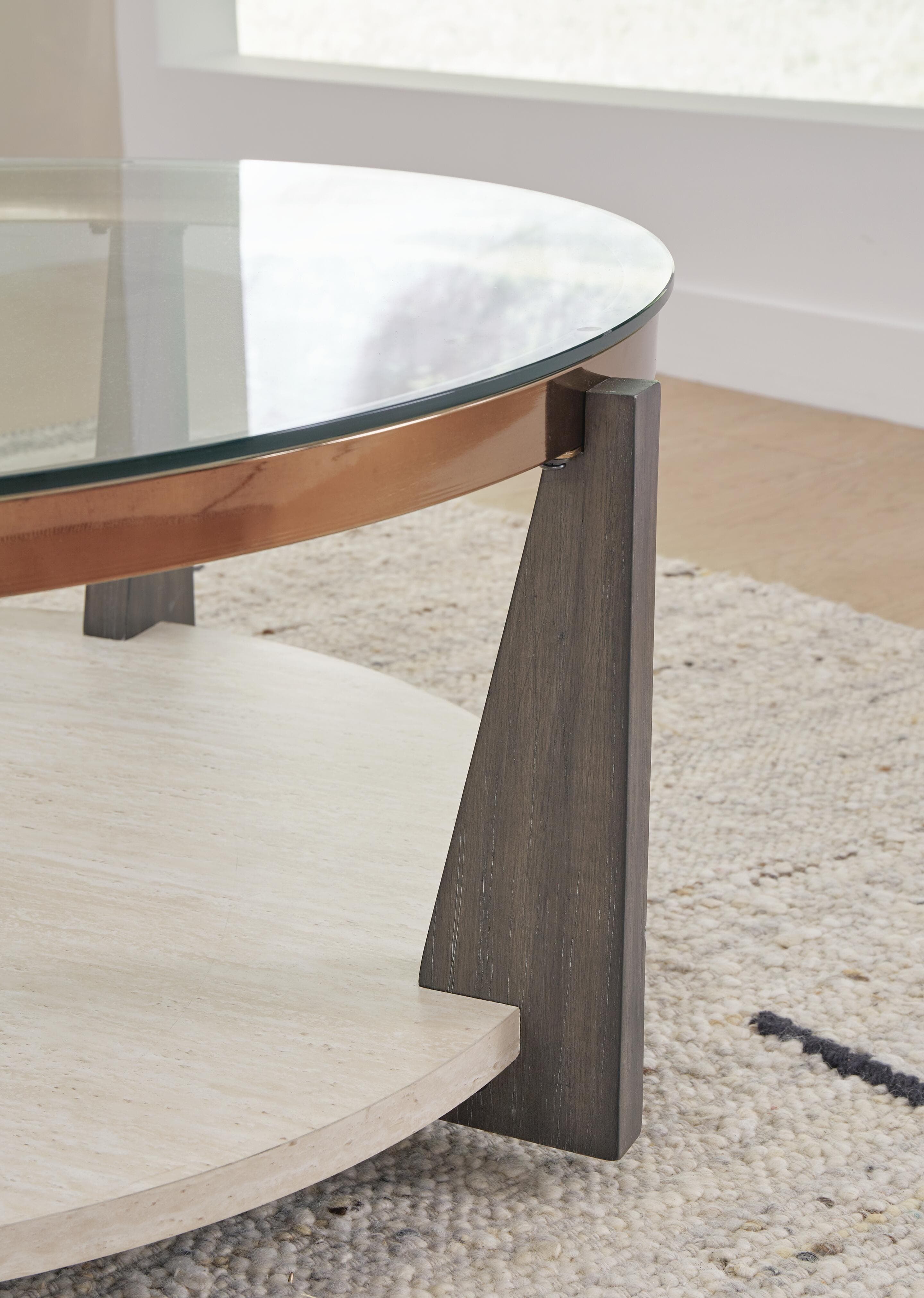 Frazwa Coffee Table — Black/Gray & Brown/Beige — view 4