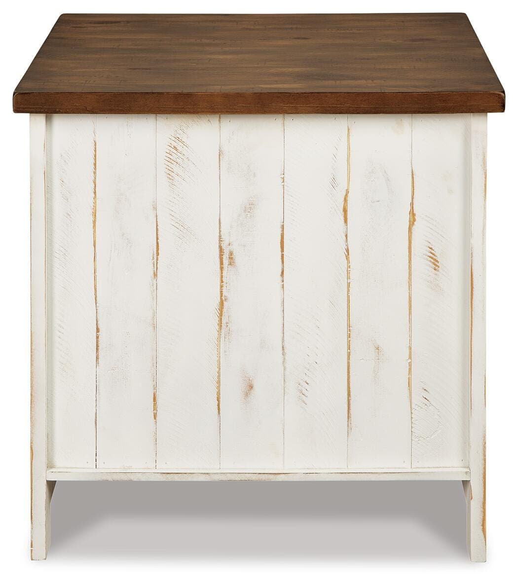 Wystfield End Table — White & Brown/Beige — view 7