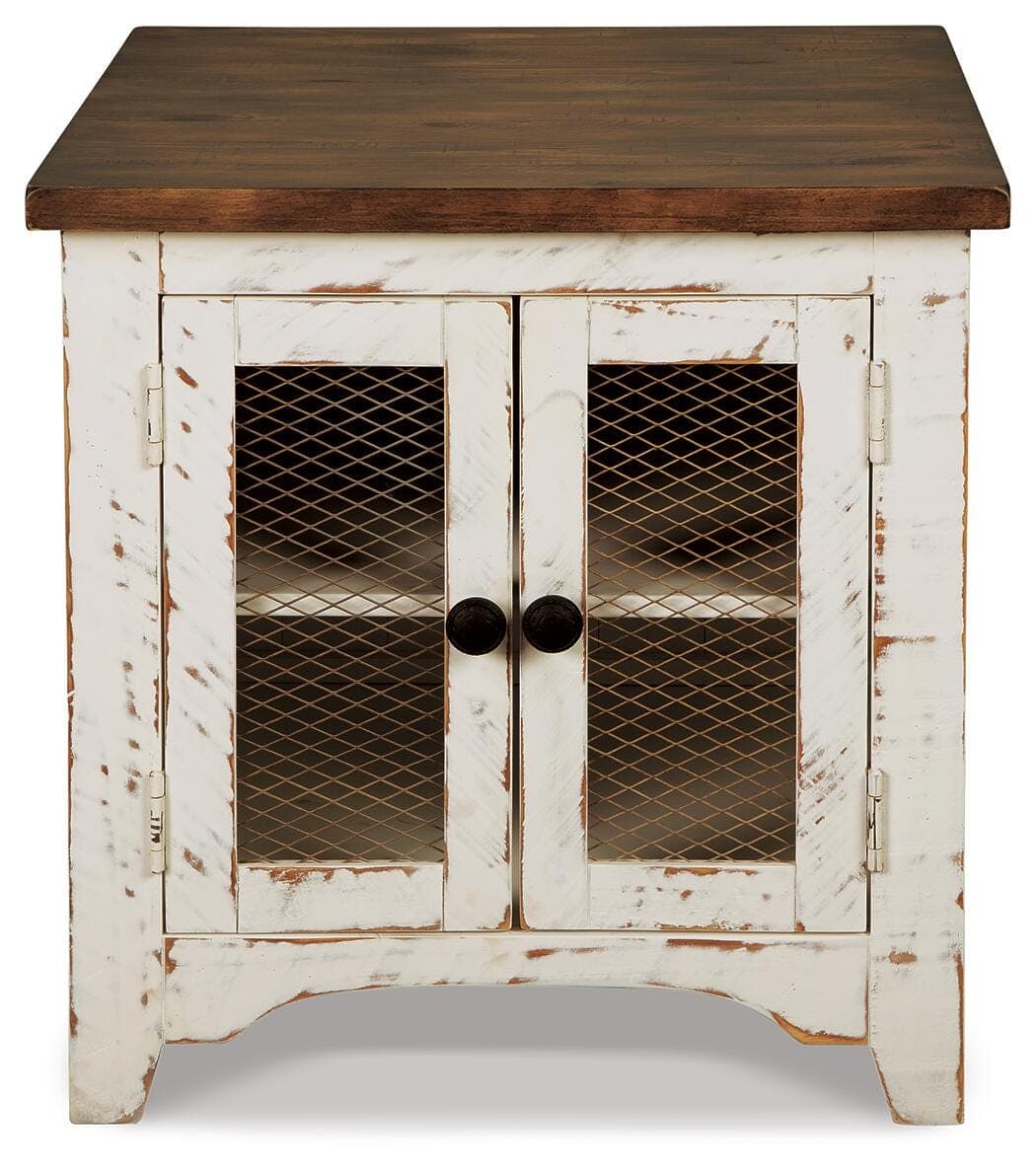 Wystfield End Table — White & Brown/Beige — view 5