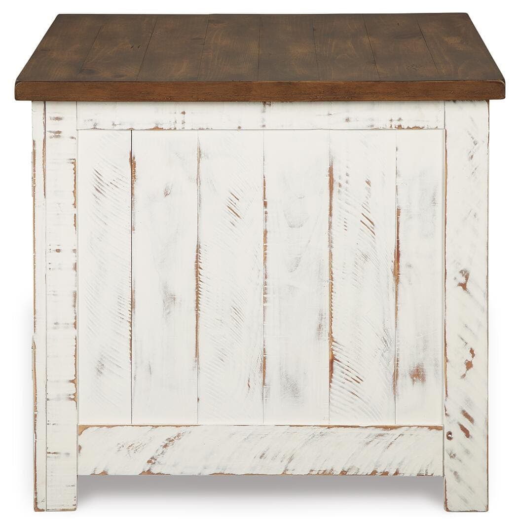 Wystfield End Table — White & Brown/Beige — view 6