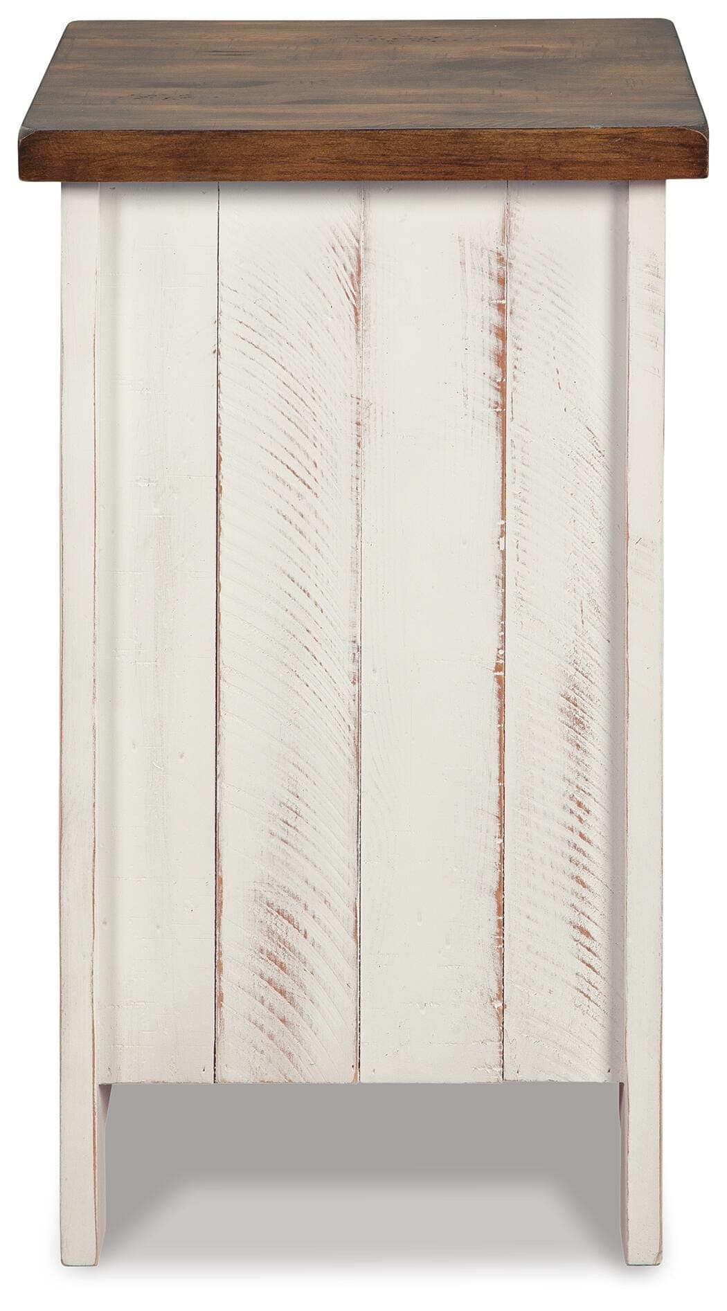 Wystfield Chairside End Table — White & Brown/Beige — view 7
