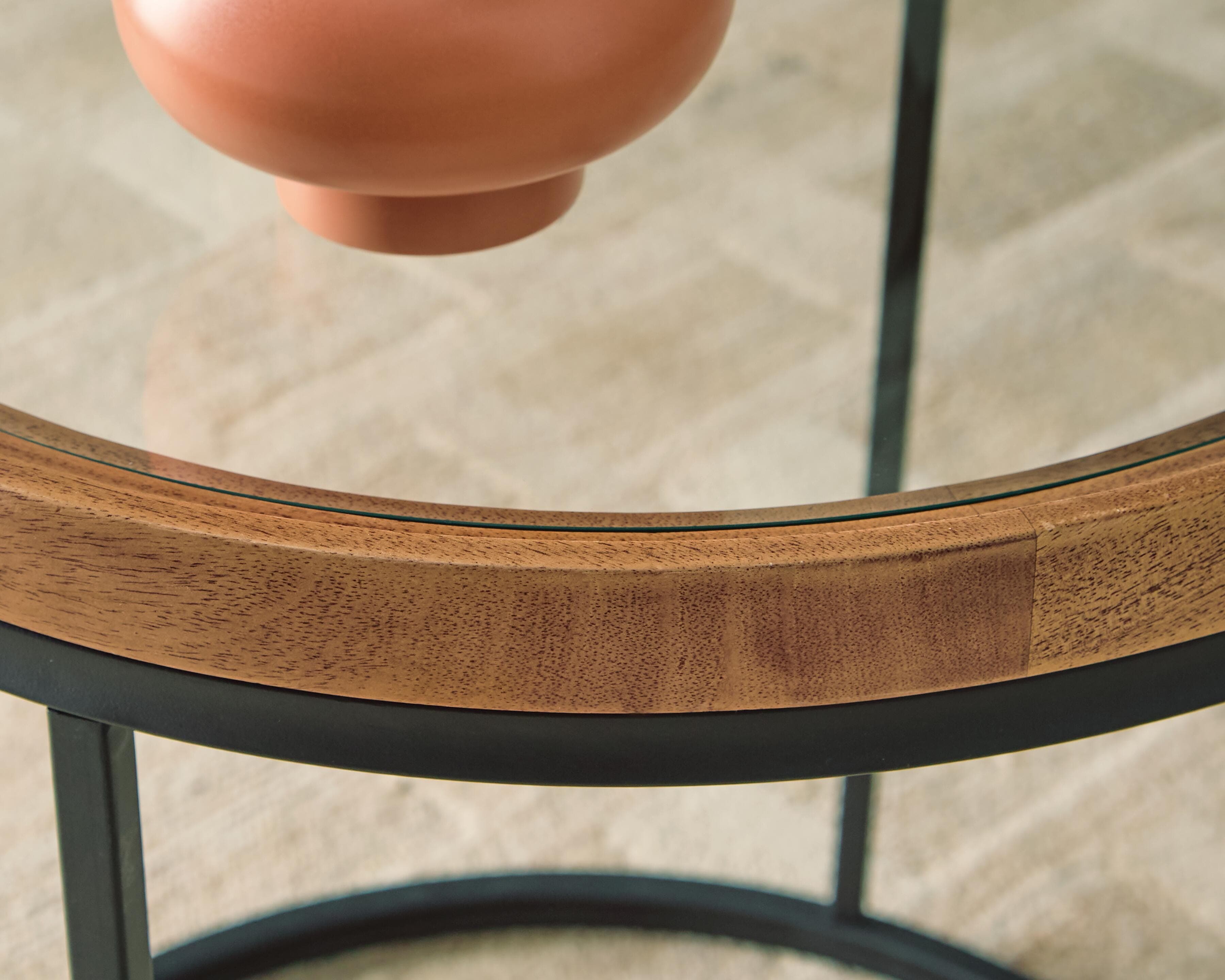 Noraluna End Table — Black/Gray & Brown/Beige — view 5