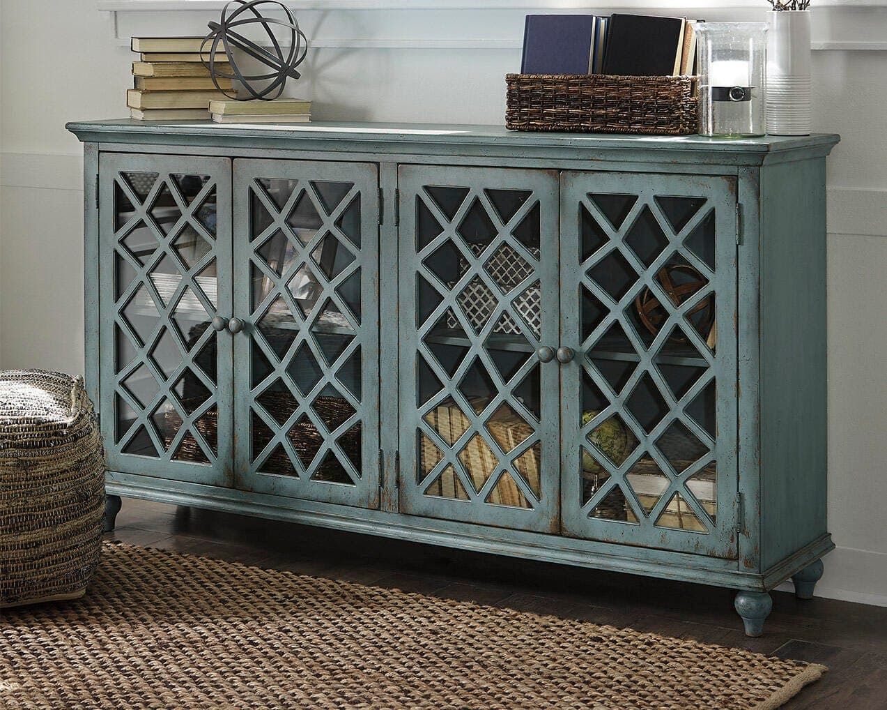 Mirimyn Accent Cabinet — Blue — view 2
