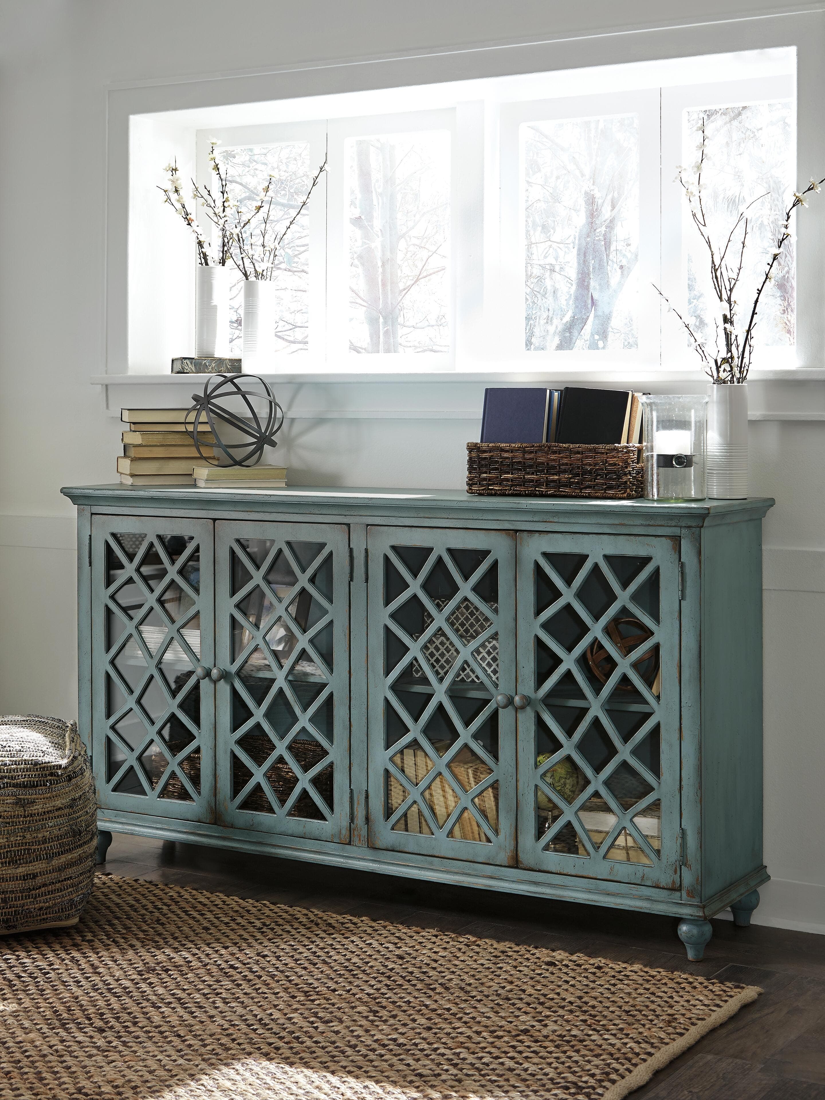 Mirimyn Accent Cabinet — Blue — view 3