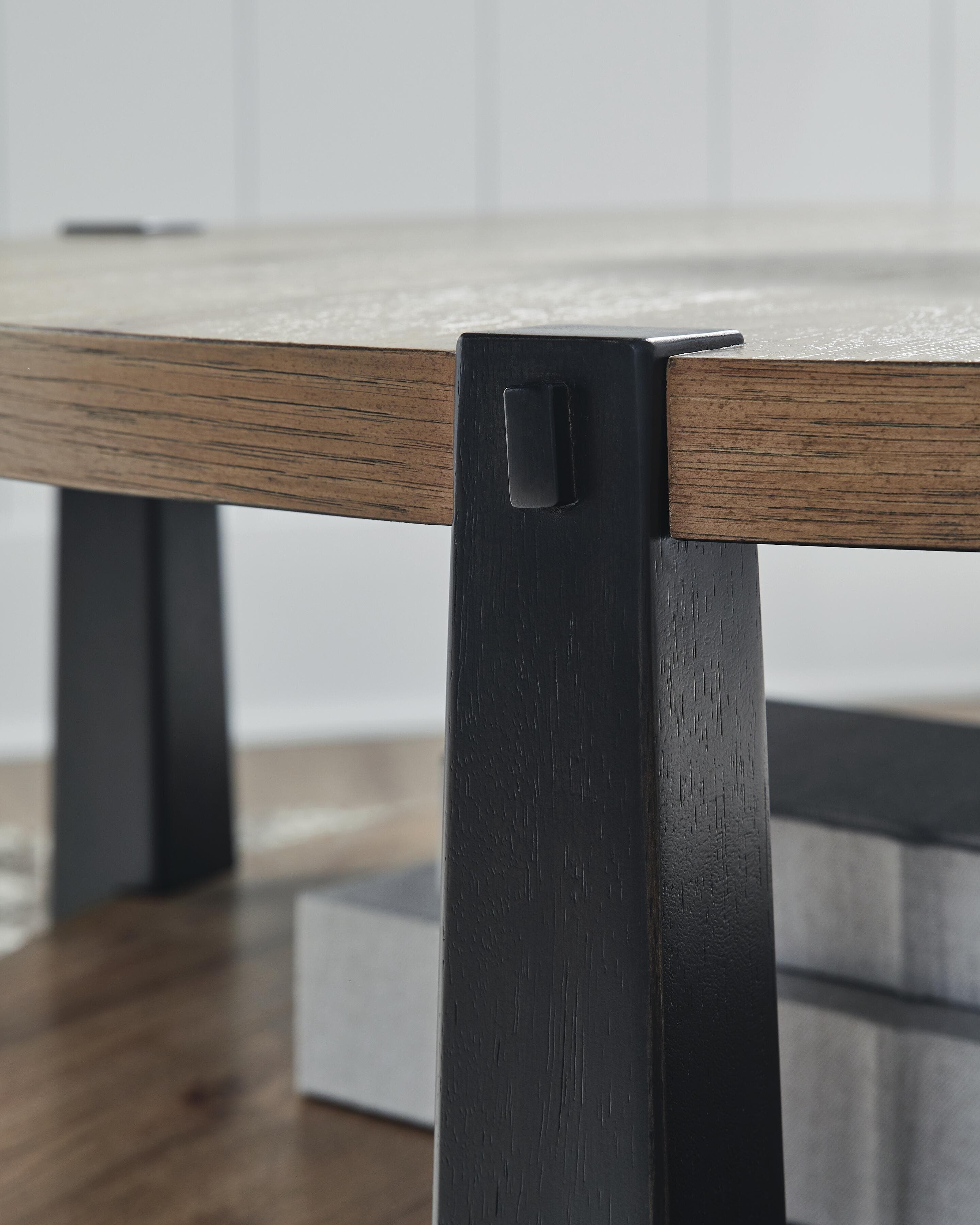Ridgester Coffee Table — Black/Gray & Brown/Beige — view 4