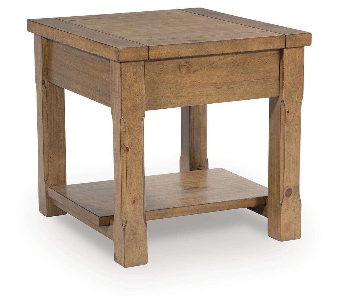 Vandenmore End Table — Brown/Beige — view 5