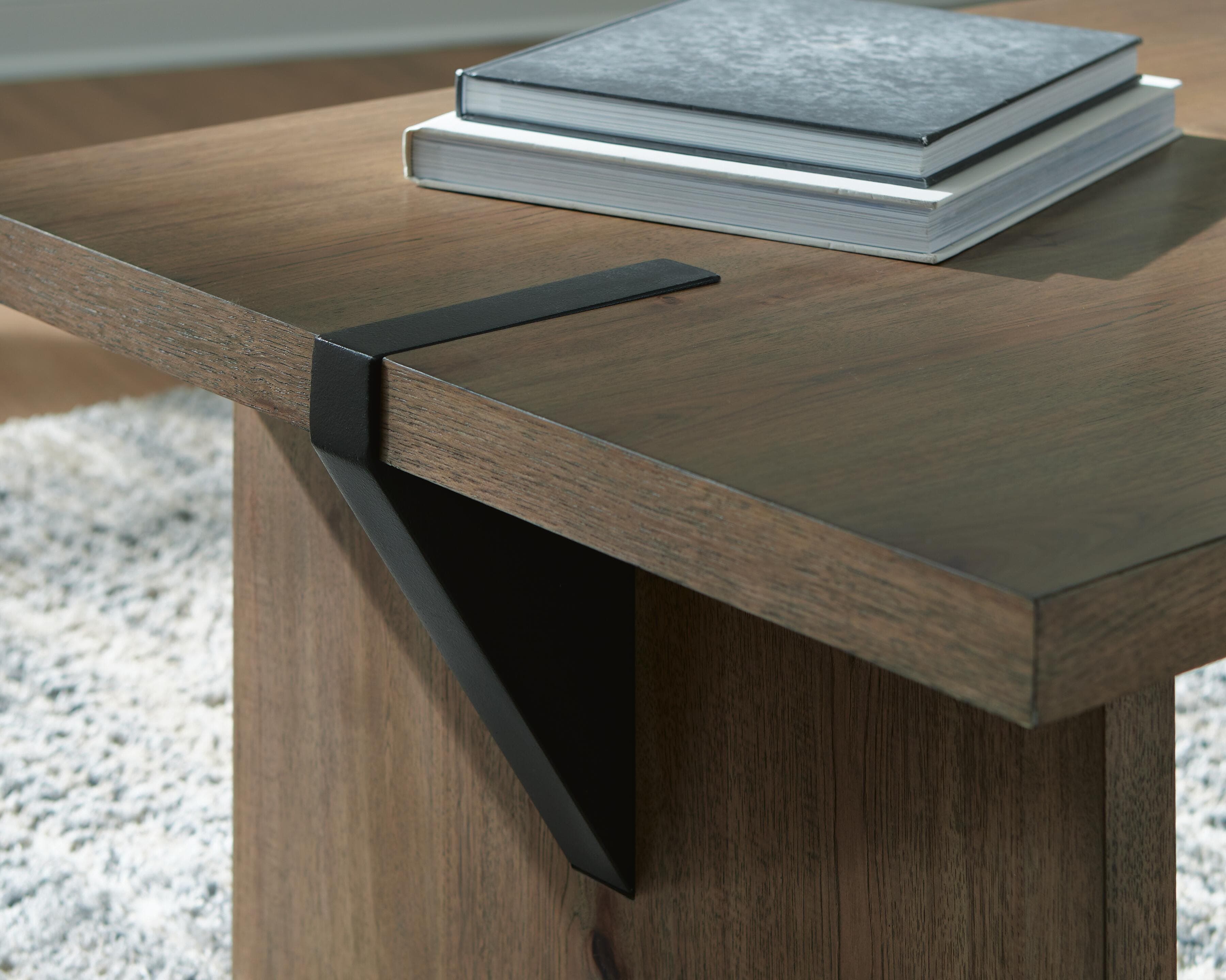 Kandinew Coffee Table — Black/Gray & Brown/Beige — view 6