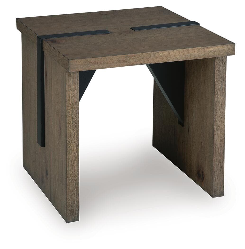 Kandinew End Table — Black/Gray & Brown/Beige — view 4
