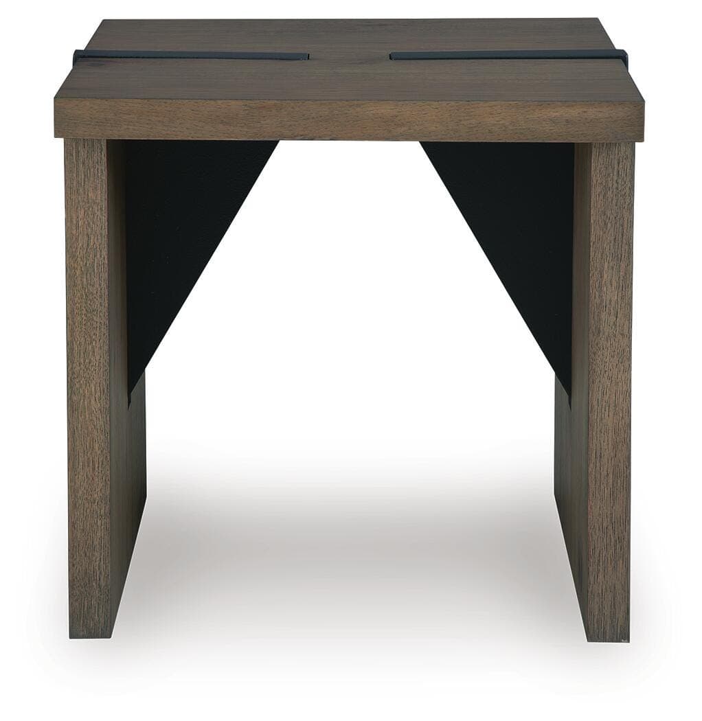 Kandinew End Table — Black/Gray & Brown/Beige — view 3