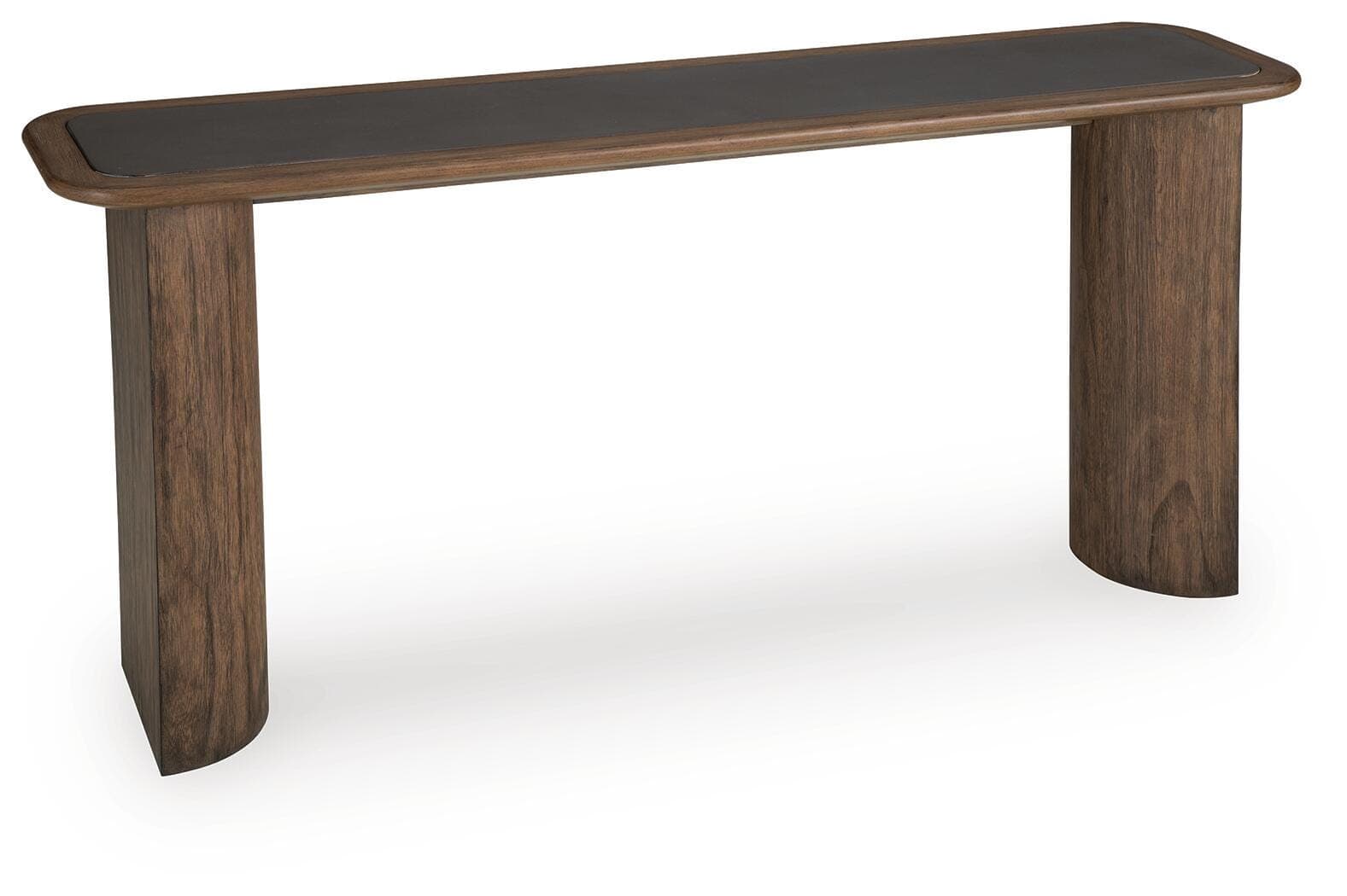 Dontayne Sofa Table — Black/Gray & Brown/Beige — view 3