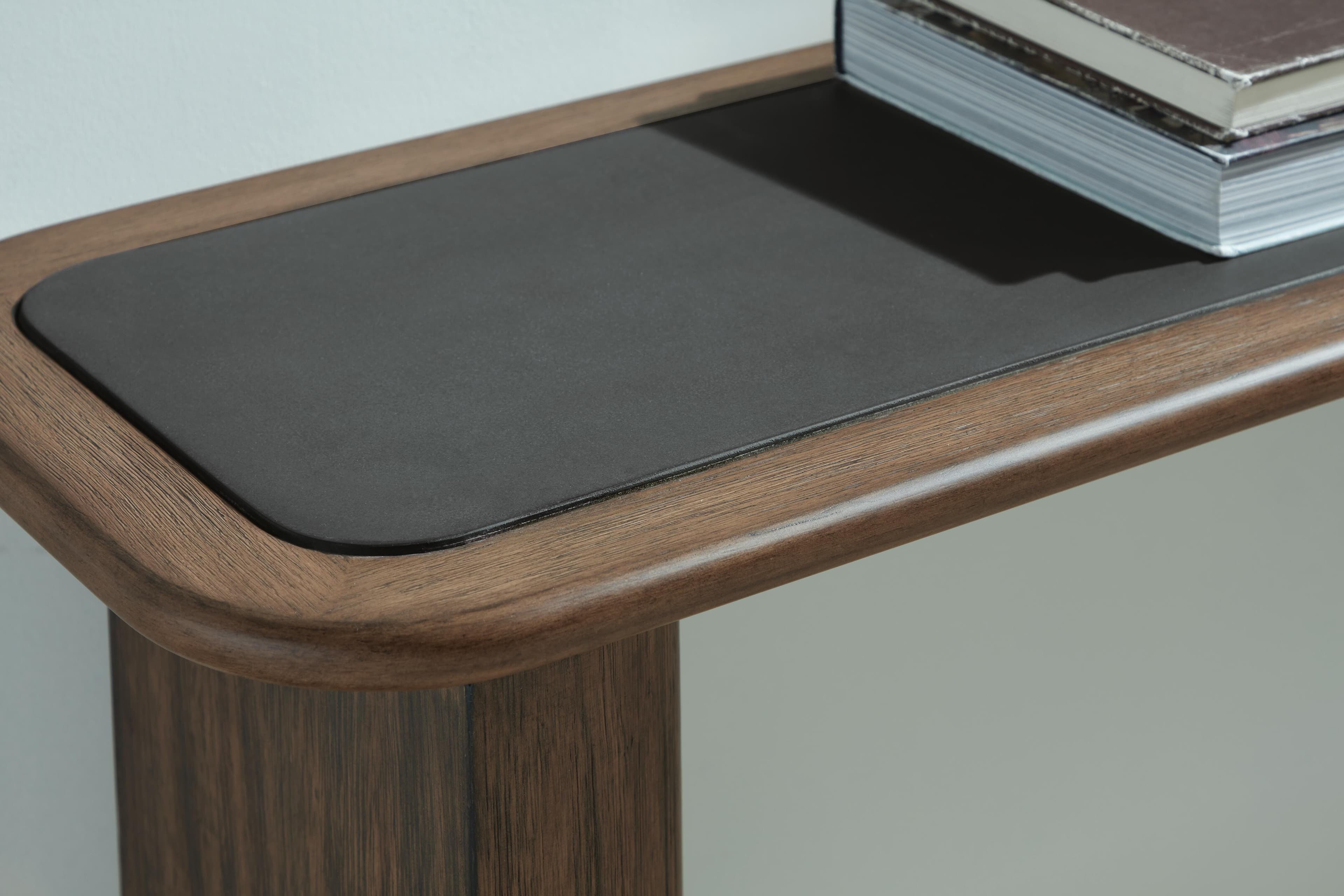 Dontayne Sofa Table — Black/Gray & Brown/Beige — view 5