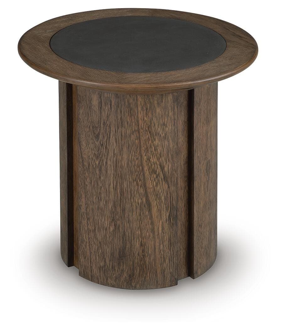 Dontayne End Table — Black/Gray & Brown/Beige — view 3
