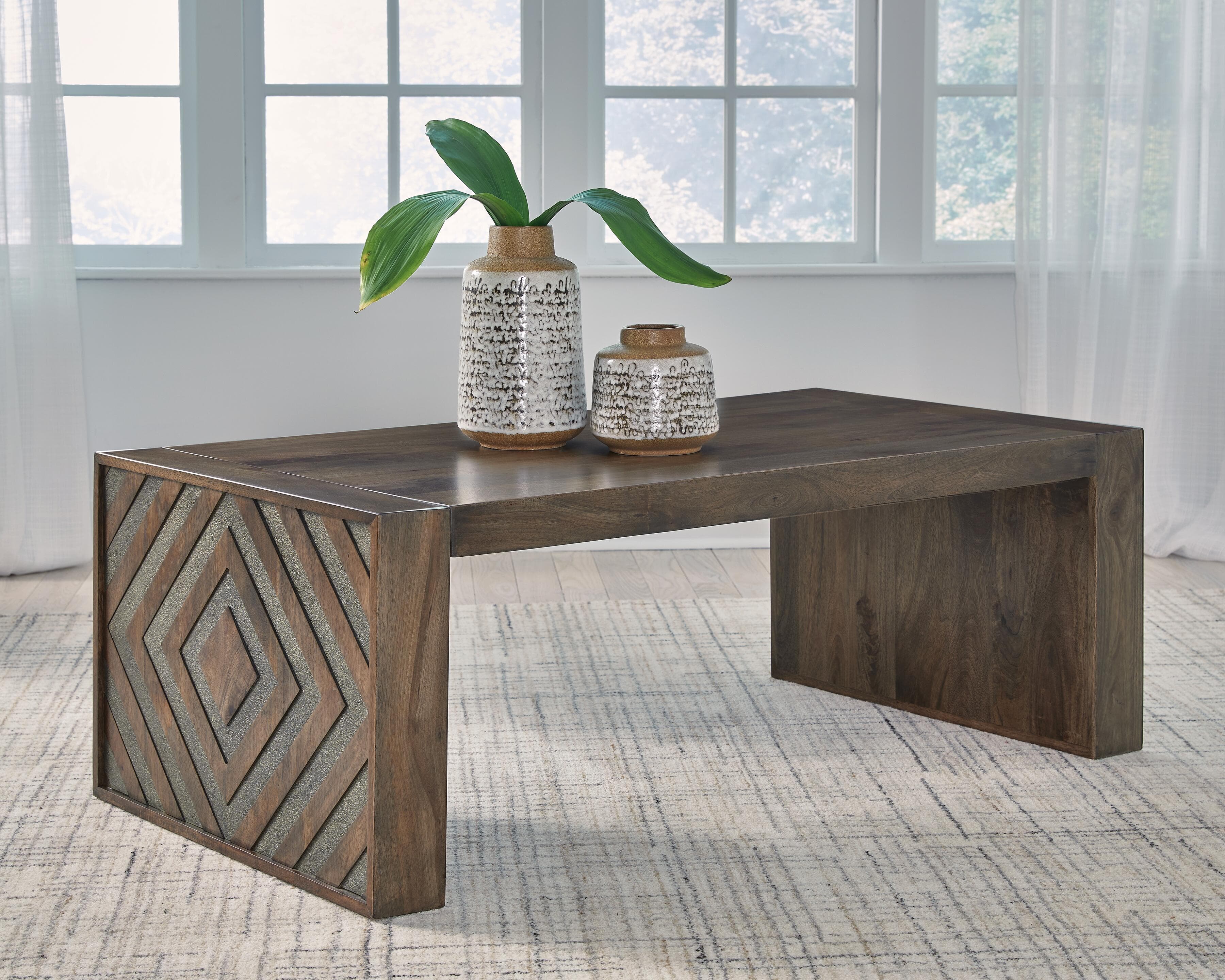 Dreggan Coffee Table — Brown/Beige — view 2