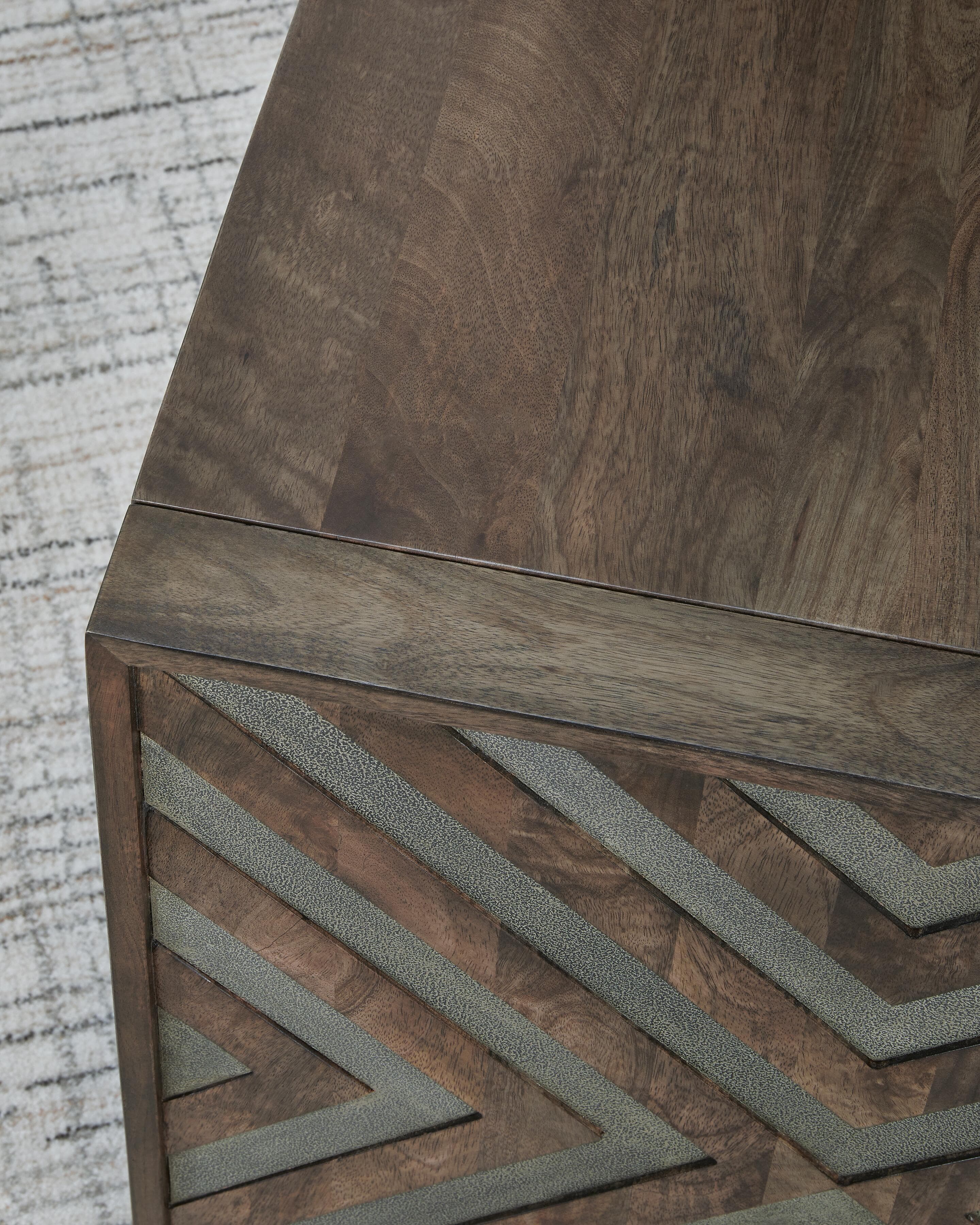 Dreggan End Table — Brown/Beige — view 5