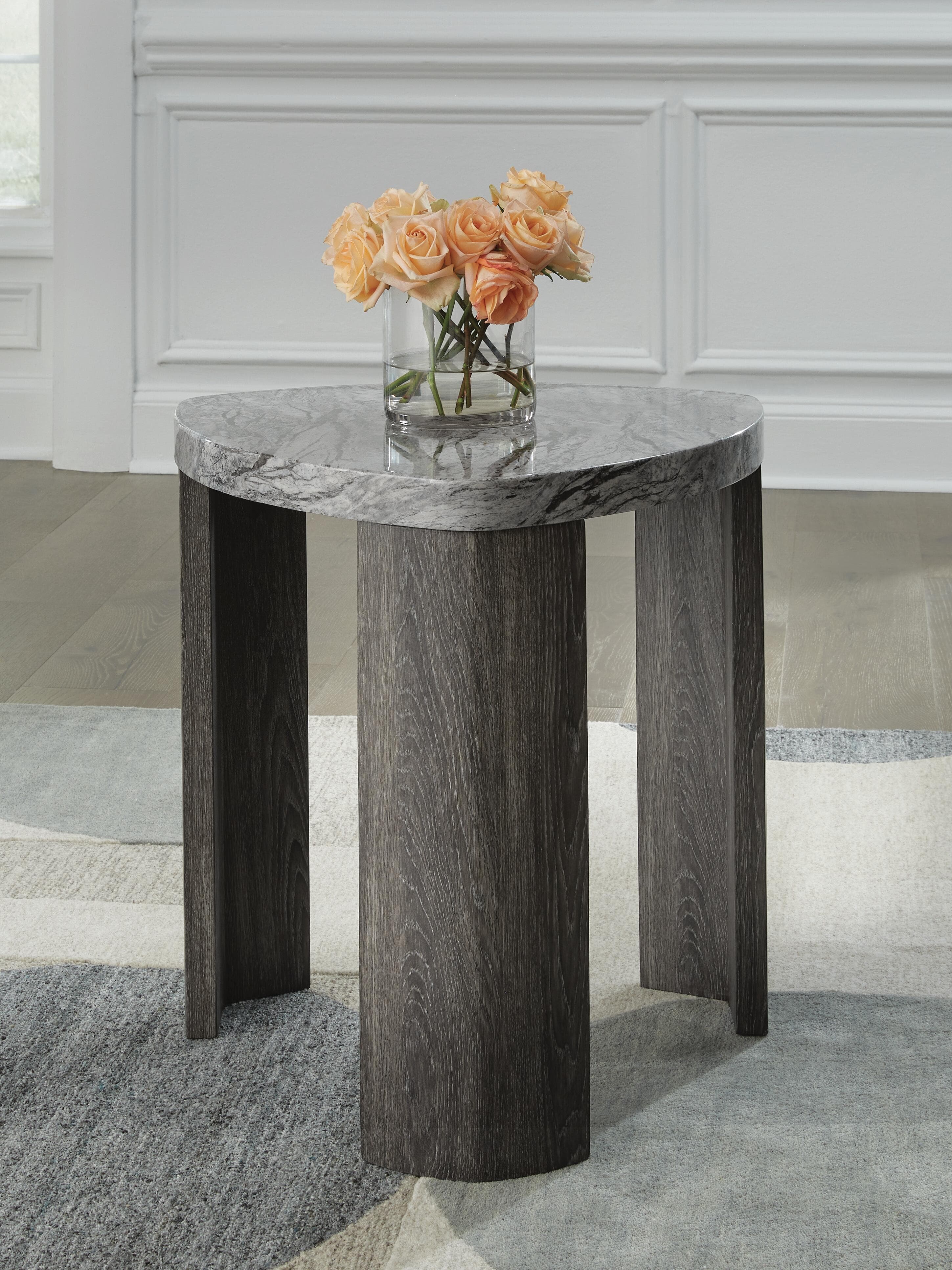 Surmour End Table — Black/Gray — view 2