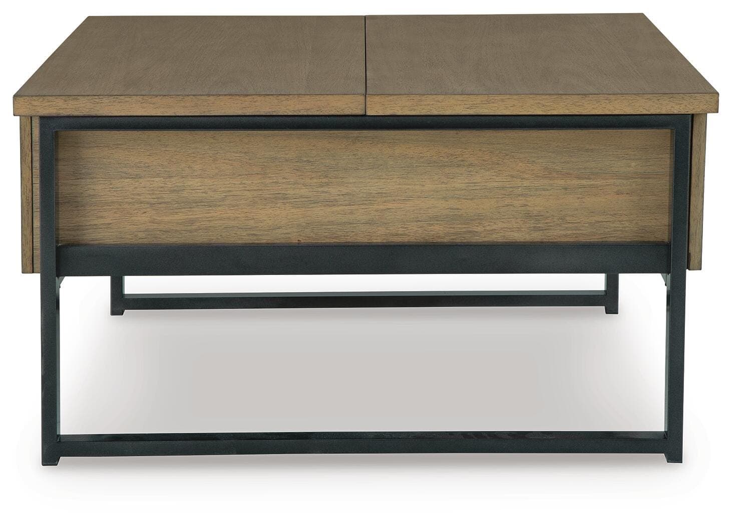 Montia Lift-Top Coffee Table — Black/Gray & Brown/Beige — view 5
