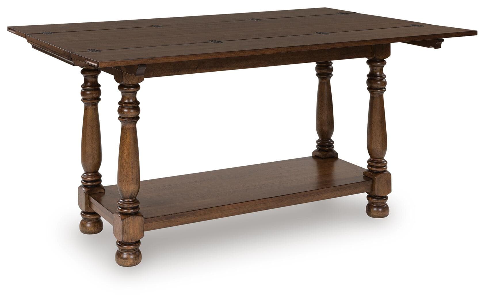 Sturlayne Flip Top Sofa Table — Brown/Beige — view 2
